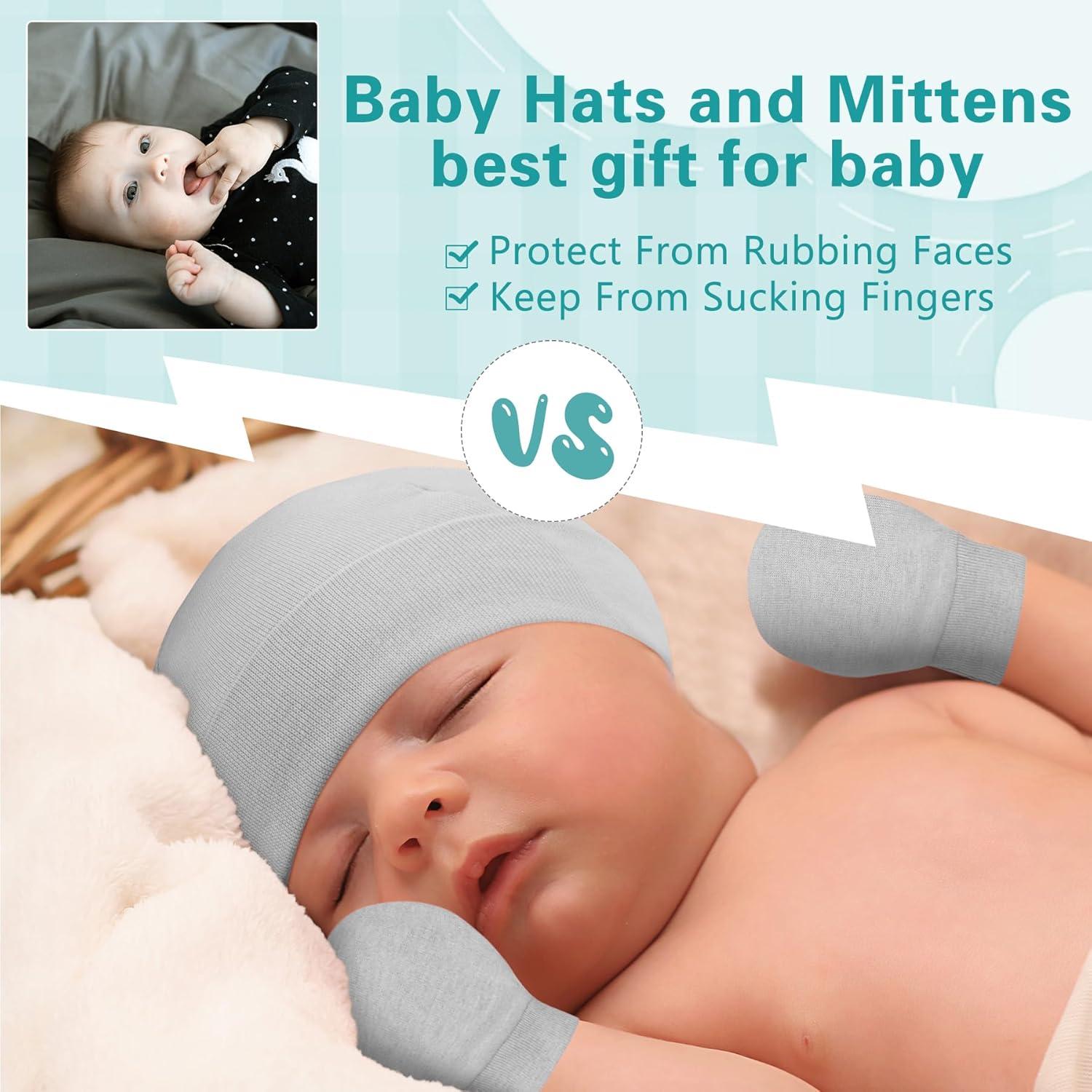 Set de Gorro y Mitones para Bebés Zando 0-3 Meses