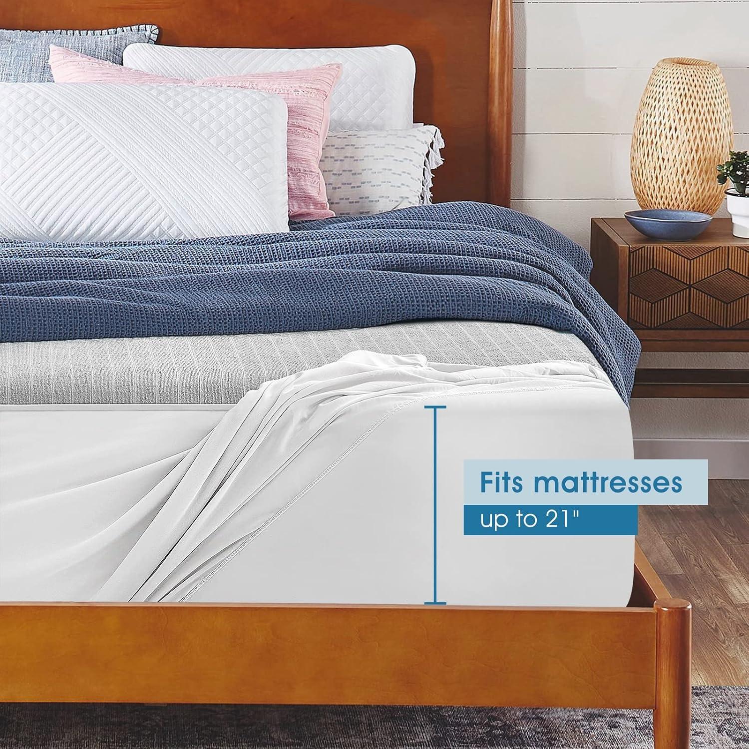 Protector de Colchón Twin TASTELIFE Impermeable Microfibra