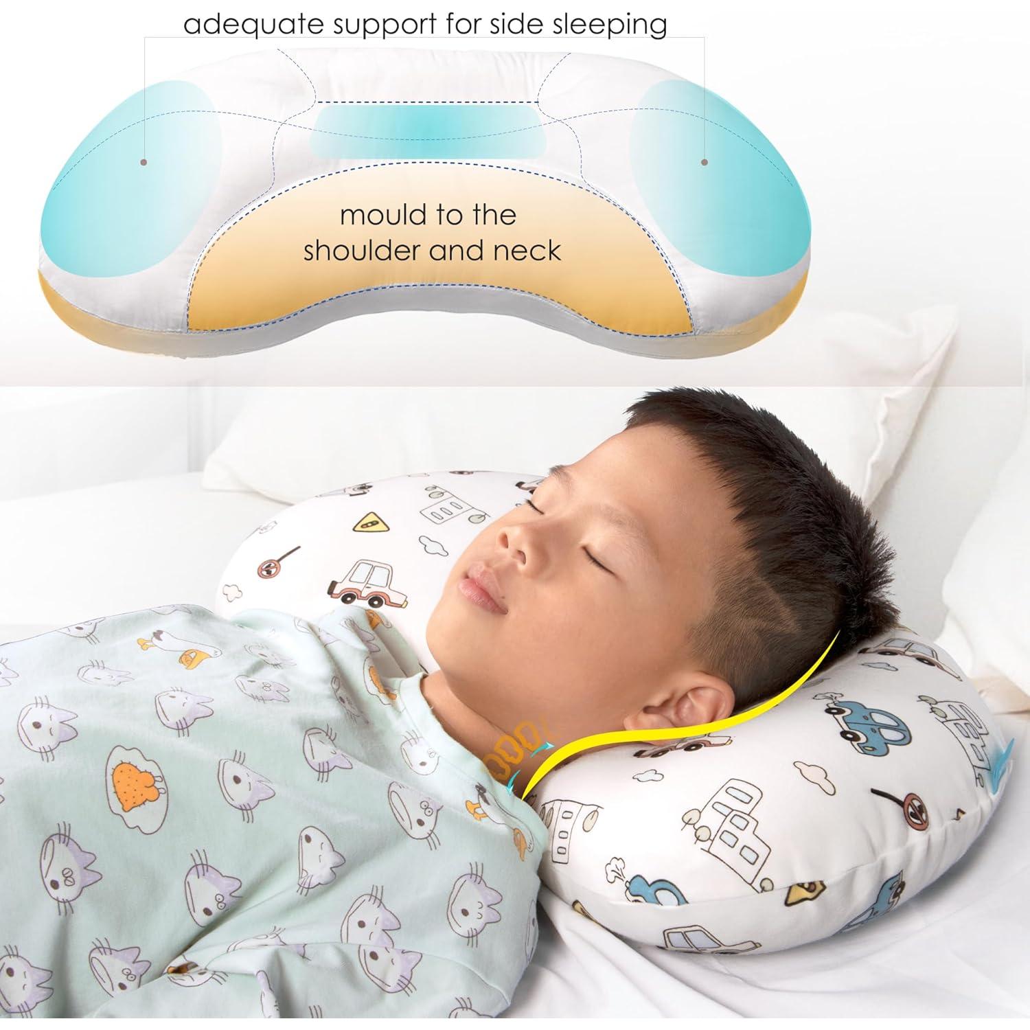 Almohada para Niños BYRIVER 30x55 cm Hipoalergénica CarCity