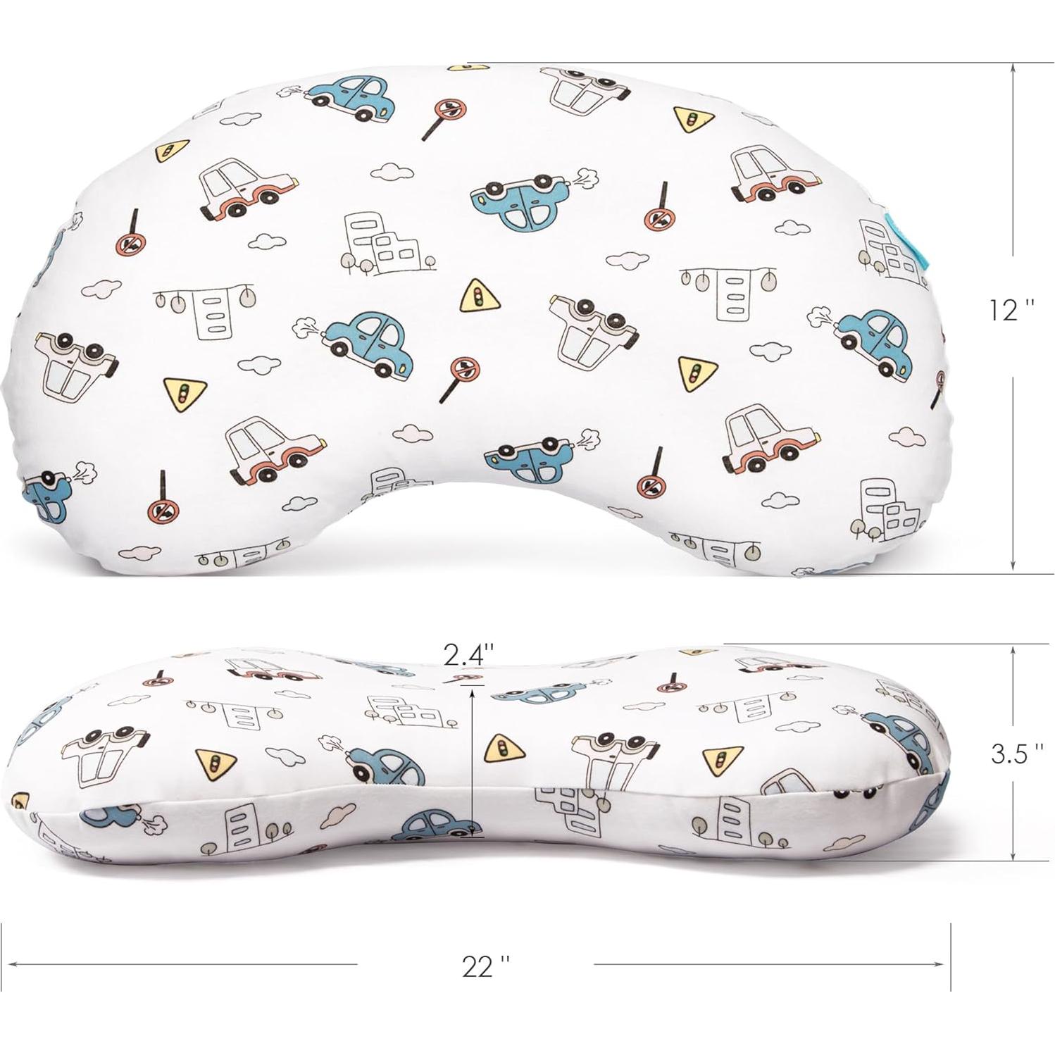 Almohada para Niños BYRIVER 30x55 cm Hipoalergénica CarCity