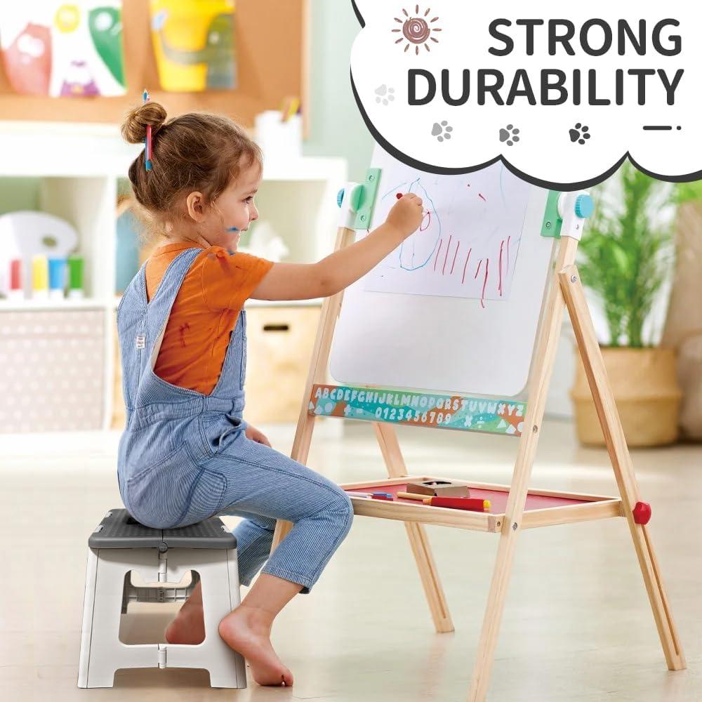 Escalera Plegable CasaZenith Antideslizante 22.86cm Gris