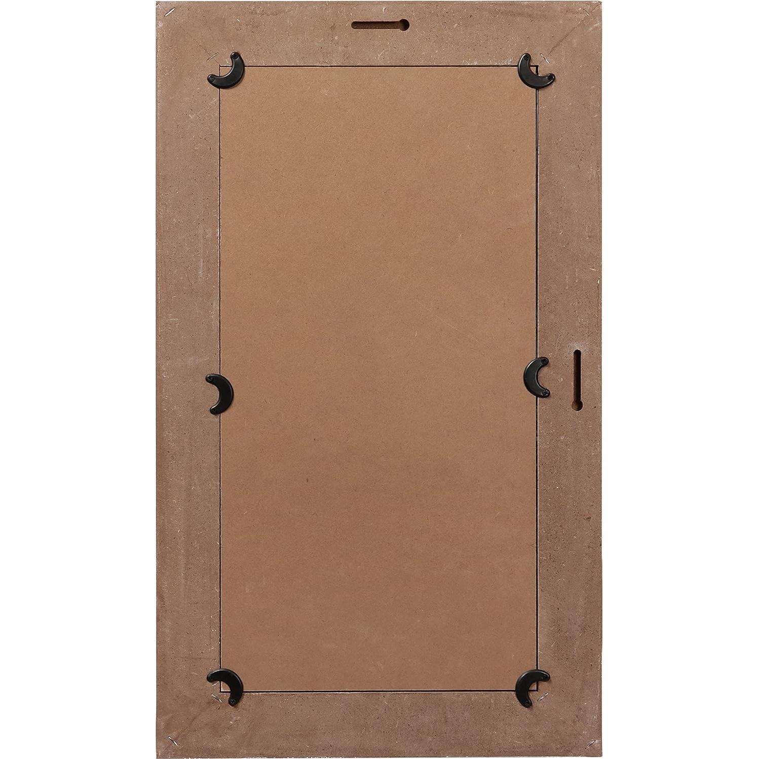 Espejo Colgante Decorativo Sintosin 62x36 cm Blanco Rústico