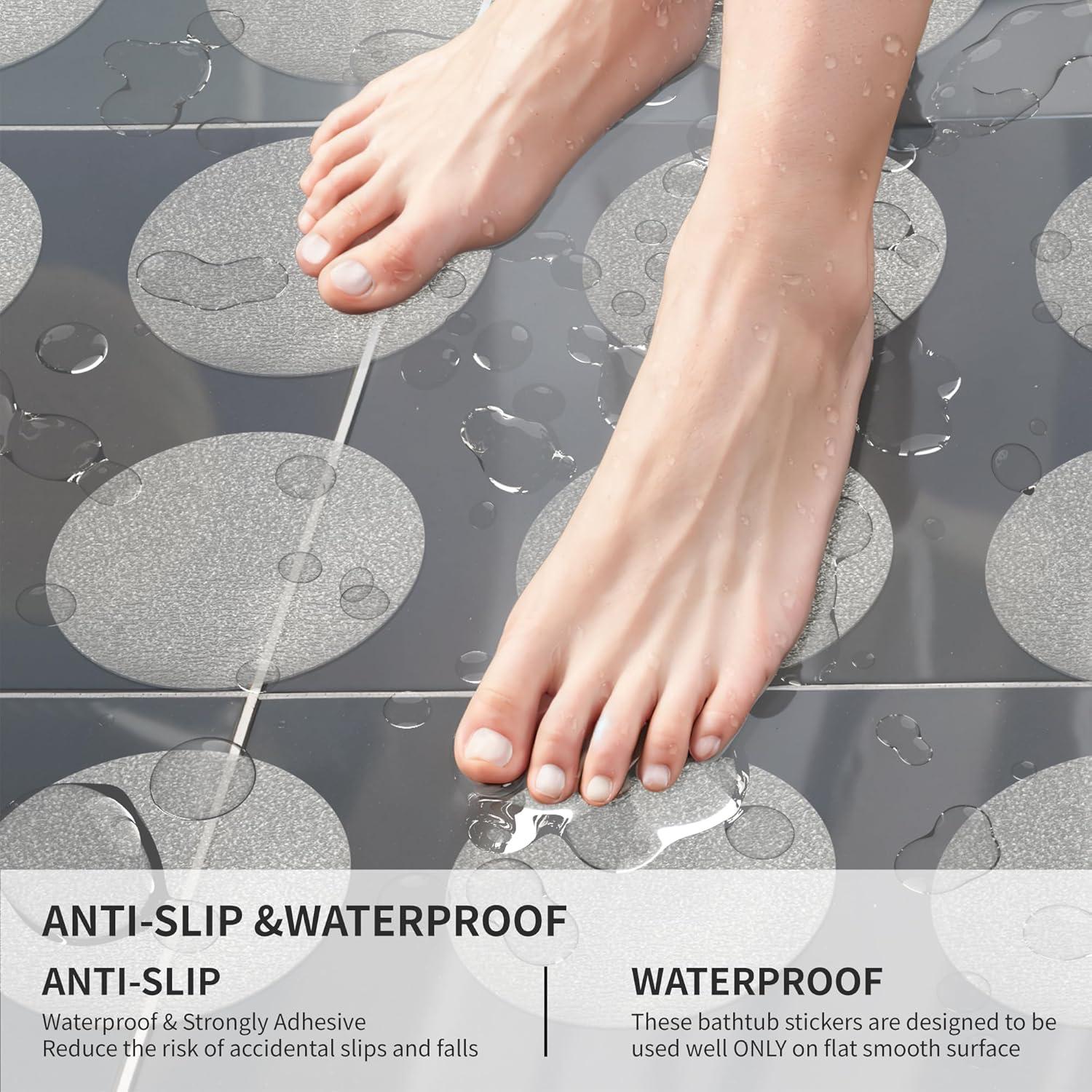 Calcomanías Antideslizantes Transparentes SANKEMU 20 Piezas 10 cm