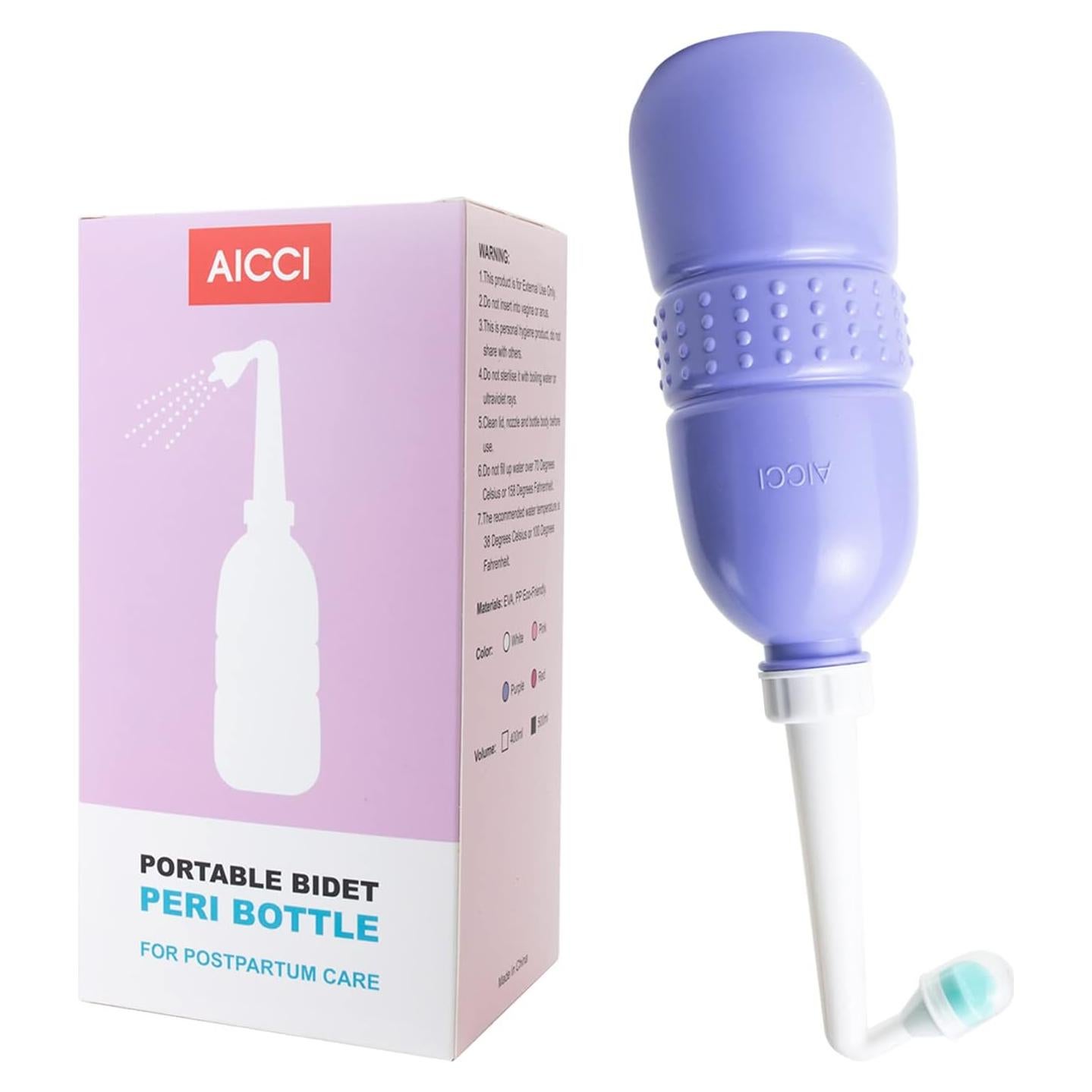 Botella Perineal Portátil aicci 500ml para Cuidado Postparto
