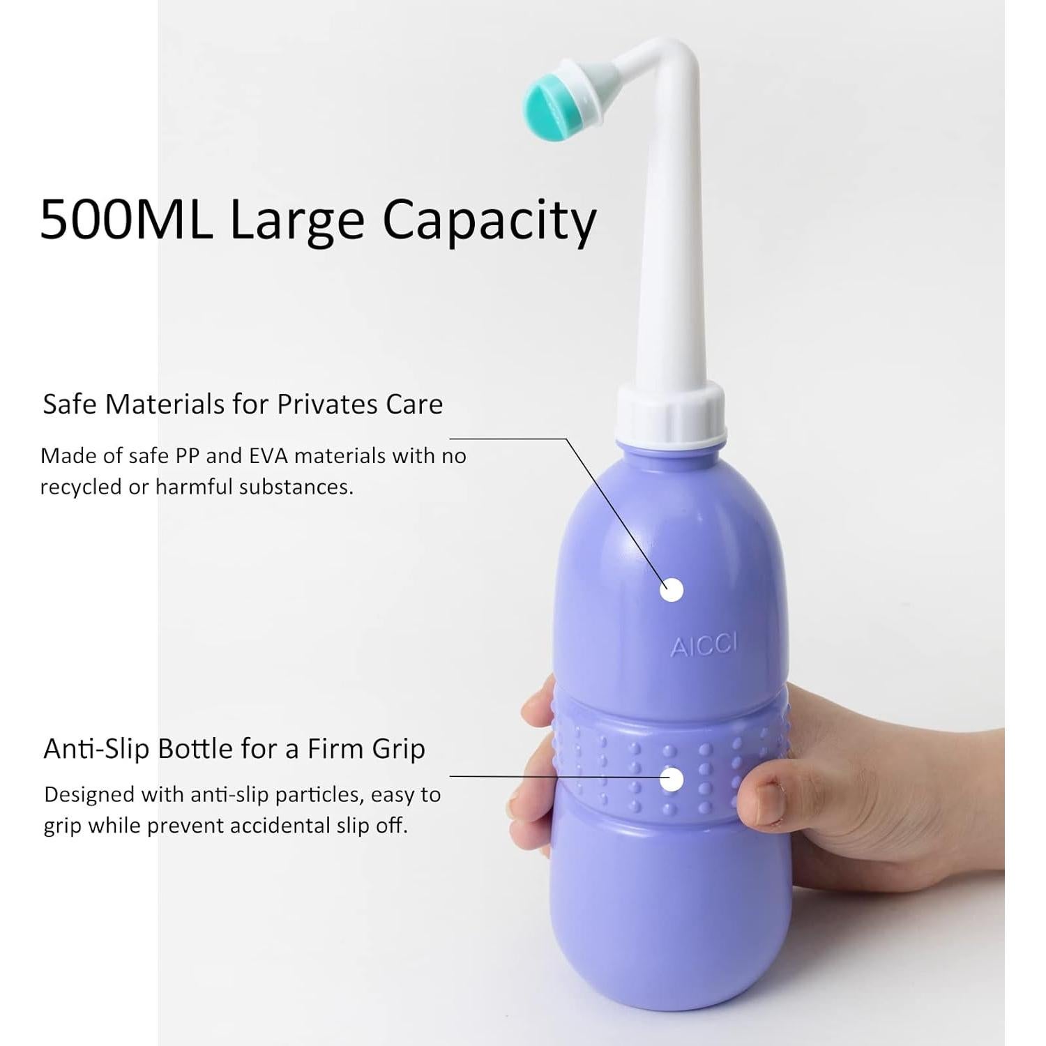 Botella Perineal Portátil aicci 500ml para Cuidado Postparto