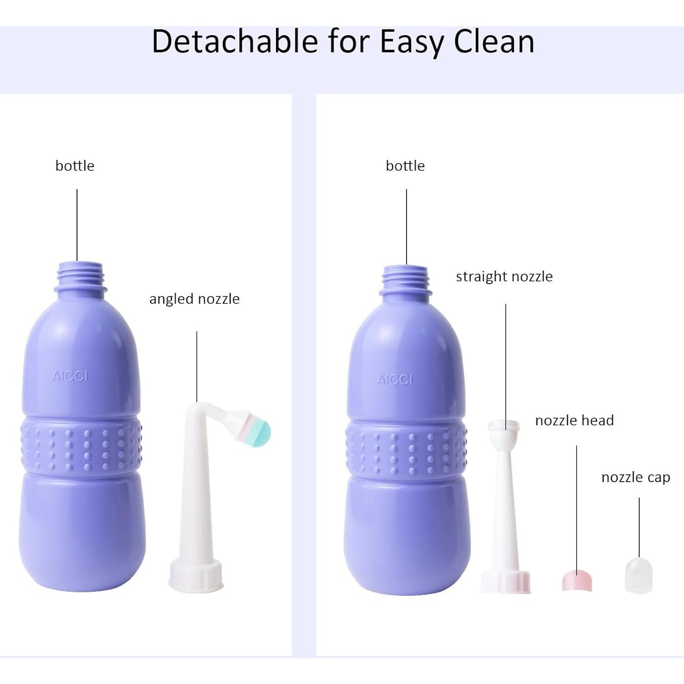 Botella Perineal Portátil aicci 500ml para Cuidado Postparto