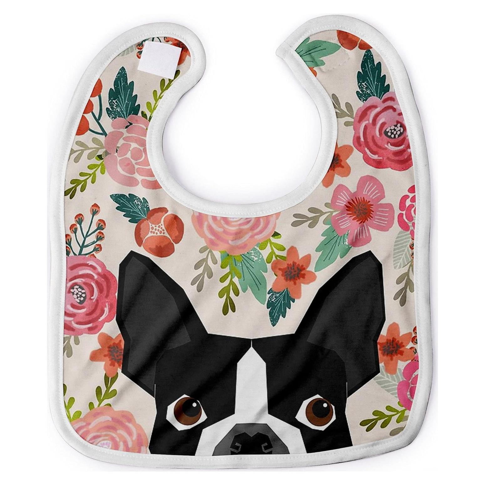 Babero Premium para Bebés Granbey Perro Boston Terrier 27x35cm
