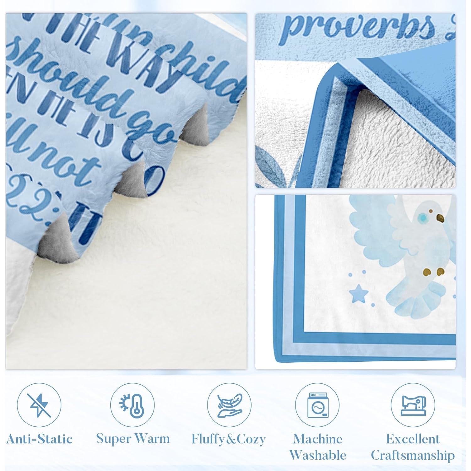 Manta de Bautismo HEIFAM 127x101cm Franela Unisex