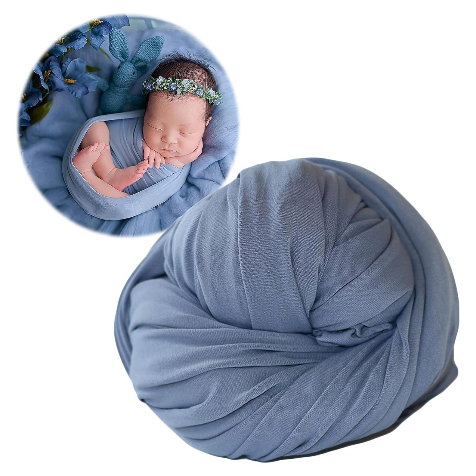 Envoltura Fotográfica Recién Nacido Zeroest Azul 150x50 cm