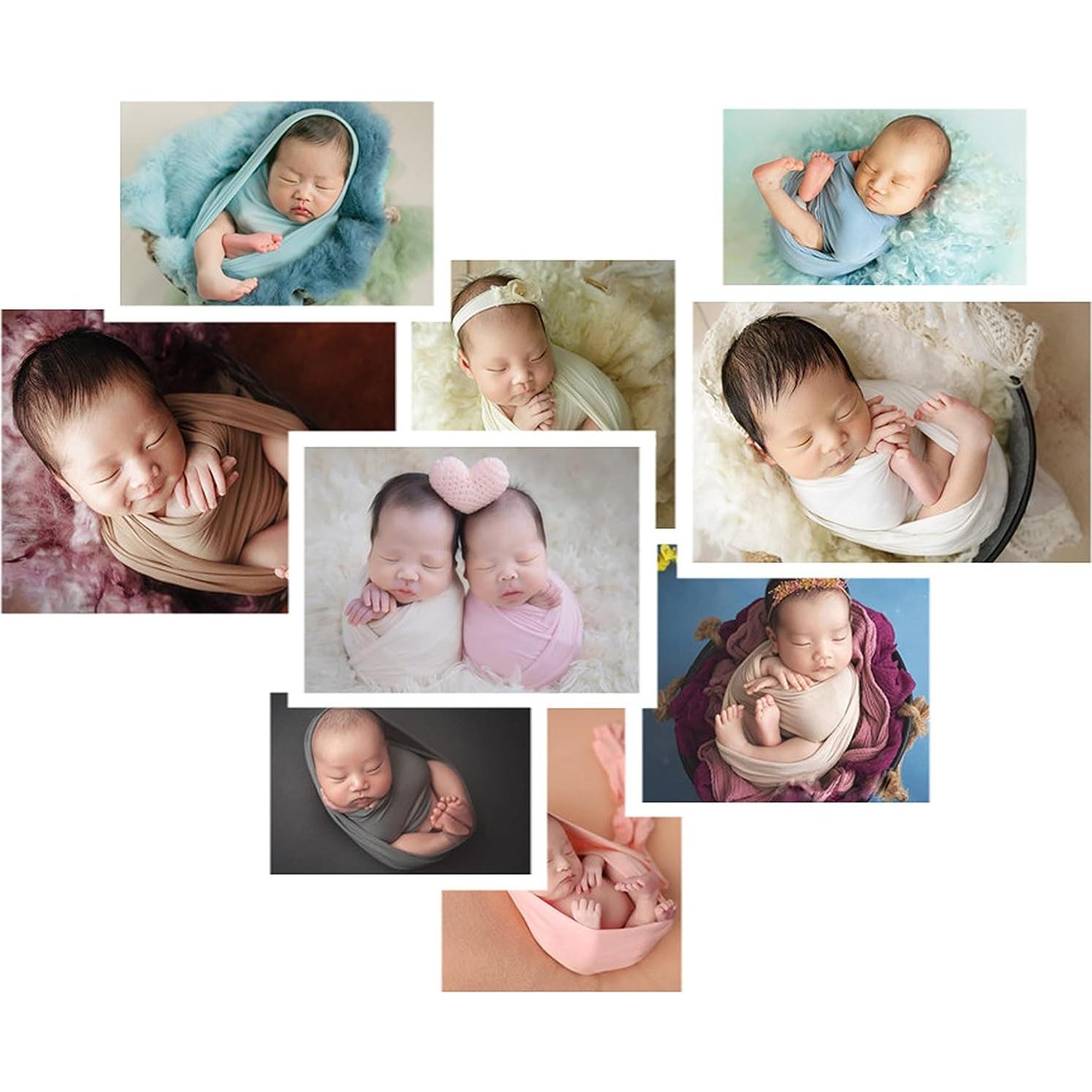 Envoltura Fotográfica Recién Nacido Zeroest Azul 150x50 cm