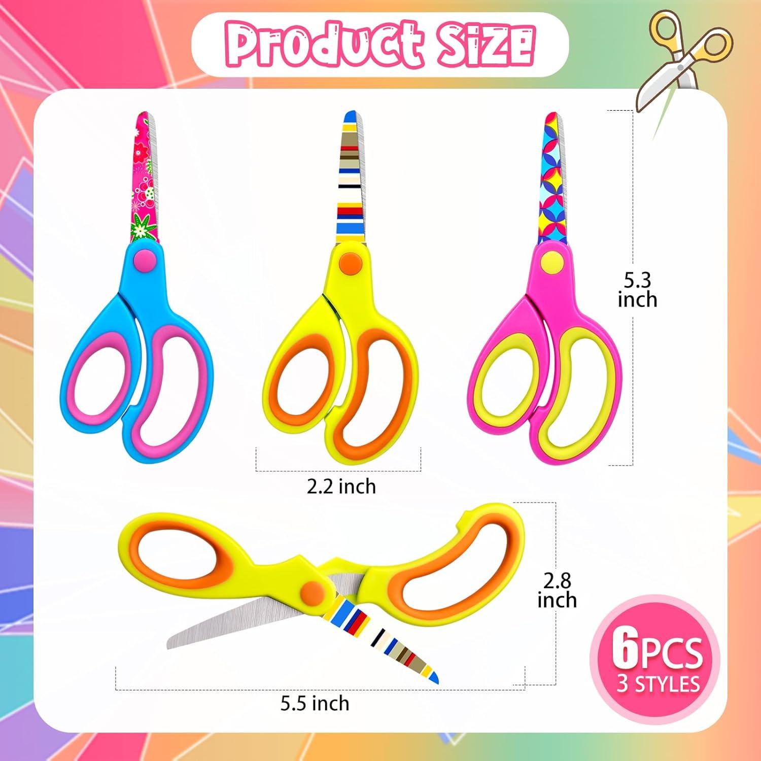 Tijeras de Seguridad para Niños LSGYPAQ - 3 Piezas con Punta Romo