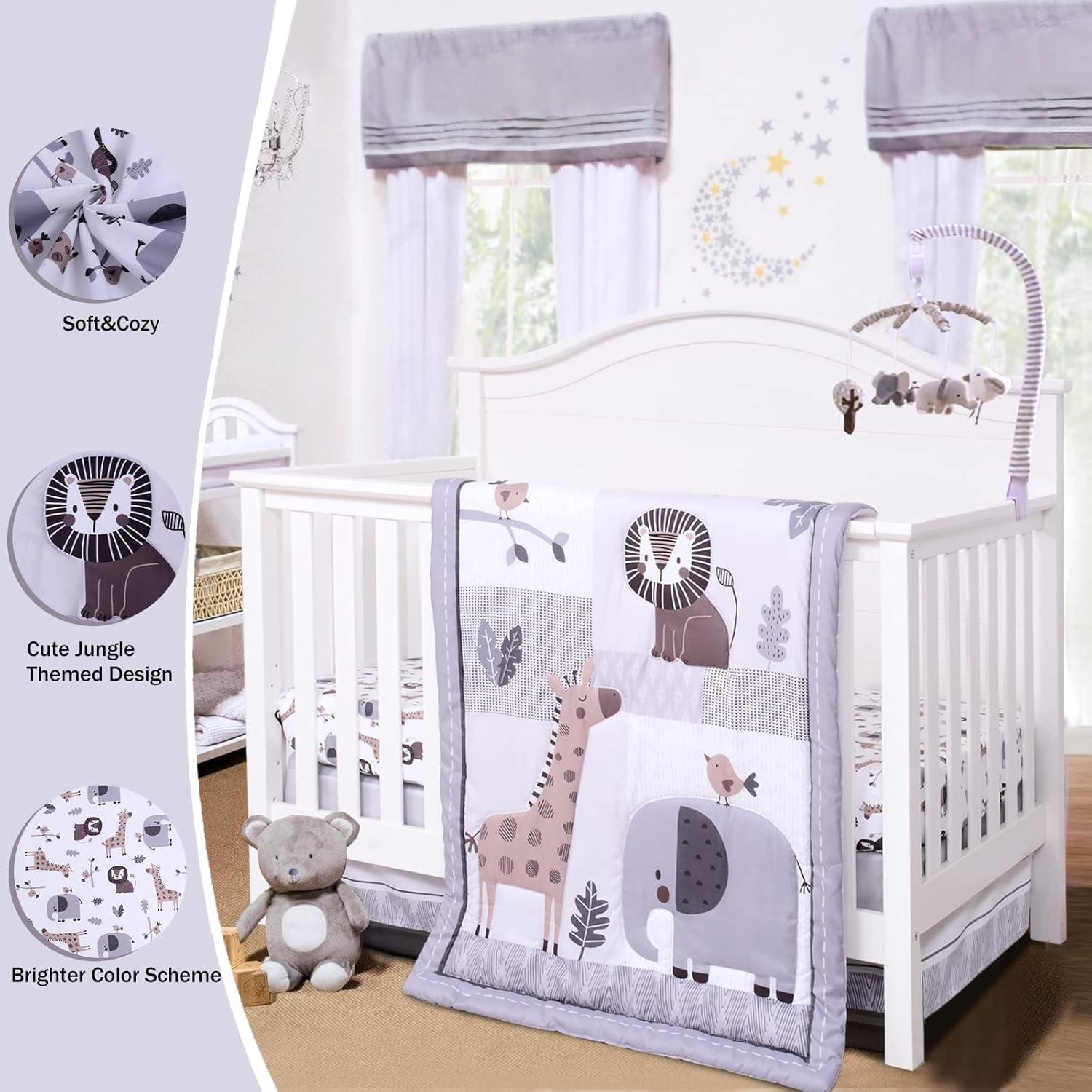 Conjunto de Ropa de Cuna Cloele Animales 3 Piezas Estándar