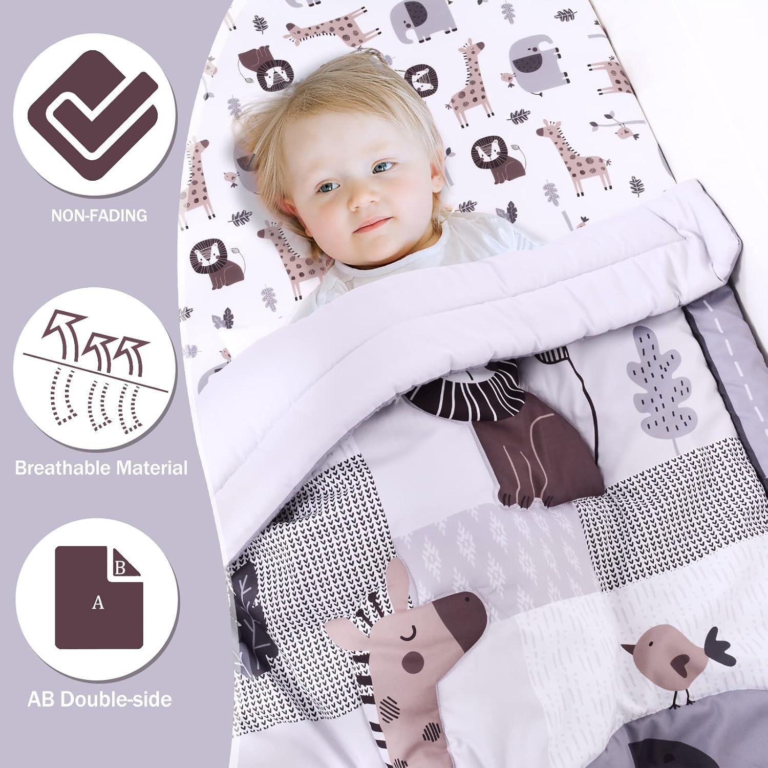 Conjunto de Ropa de Cuna Cloele Animales 3 Piezas Estándar