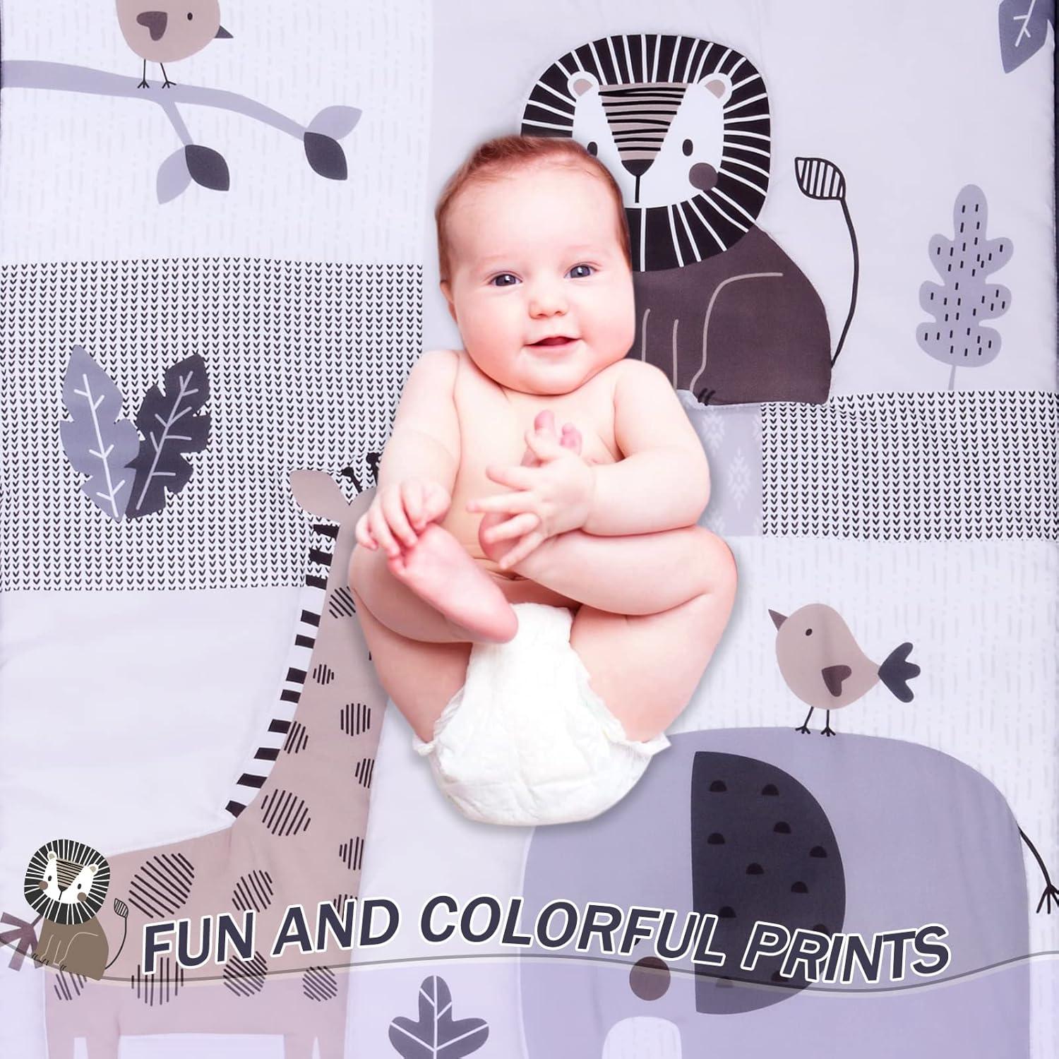 Conjunto de Ropa de Cuna Cloele Animales 3 Piezas Estándar