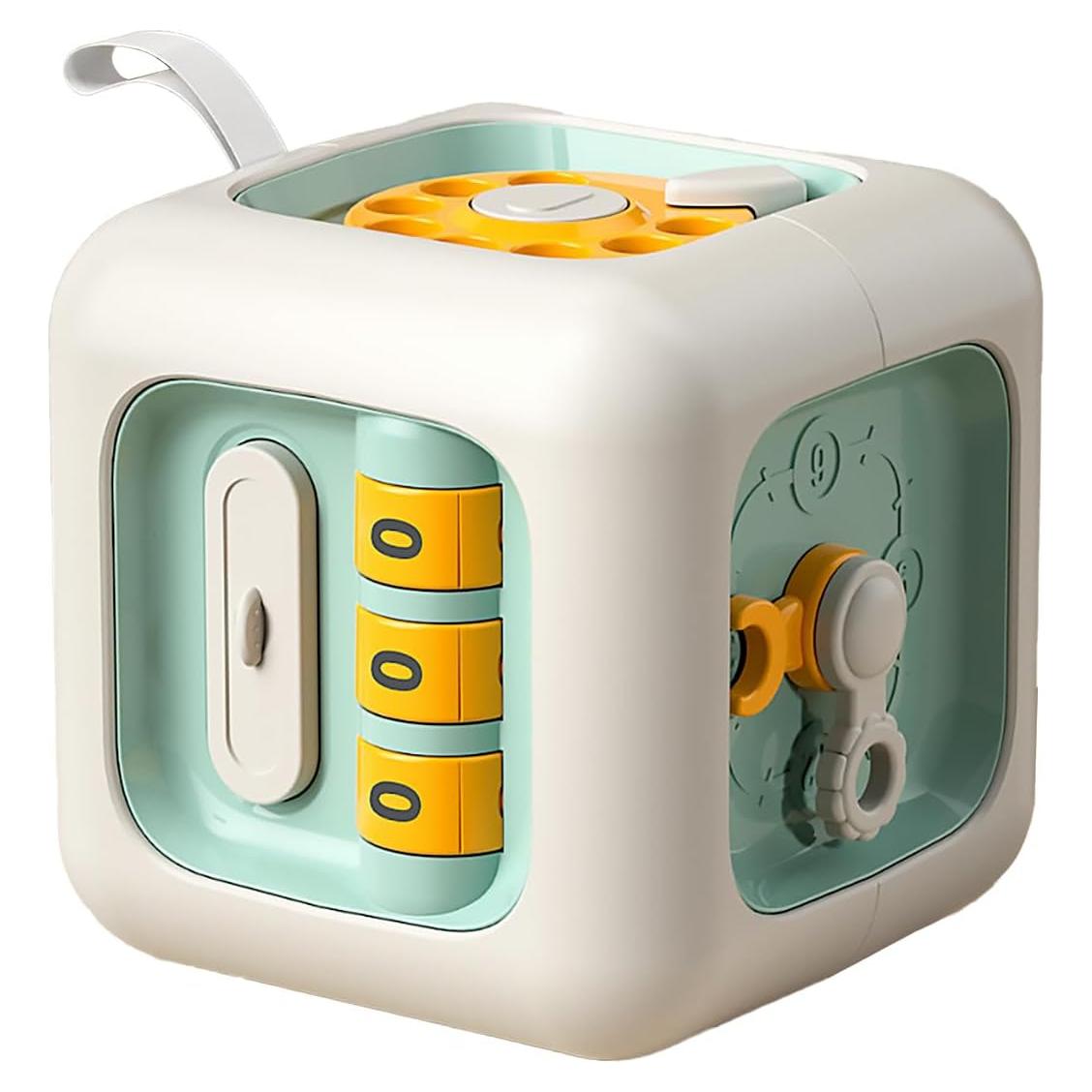 Cubo de Actividad Montessori Verde ZhildChen 6 en 1 para Niños