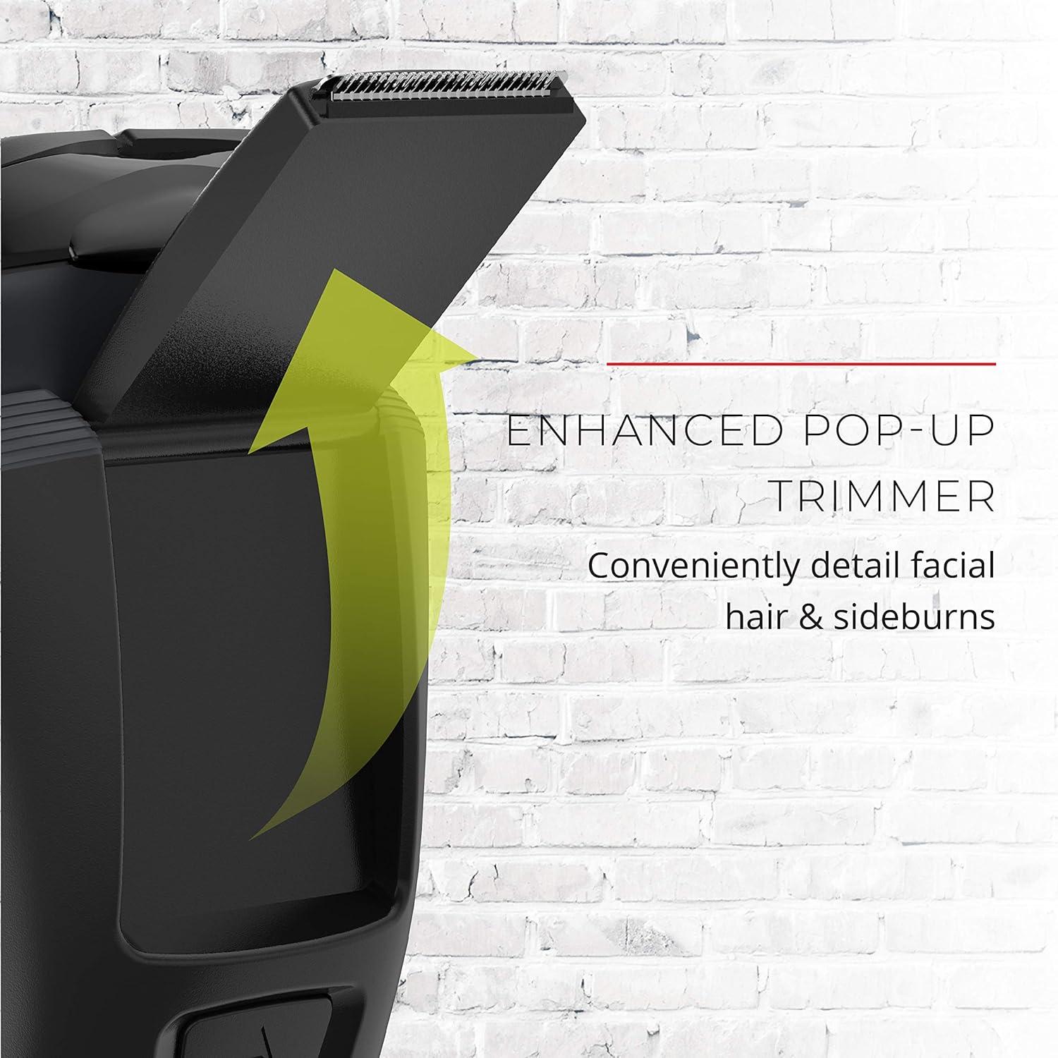 Afeitadora Rotativa Inalámbrica Remington R5000, Titanio, 60 min