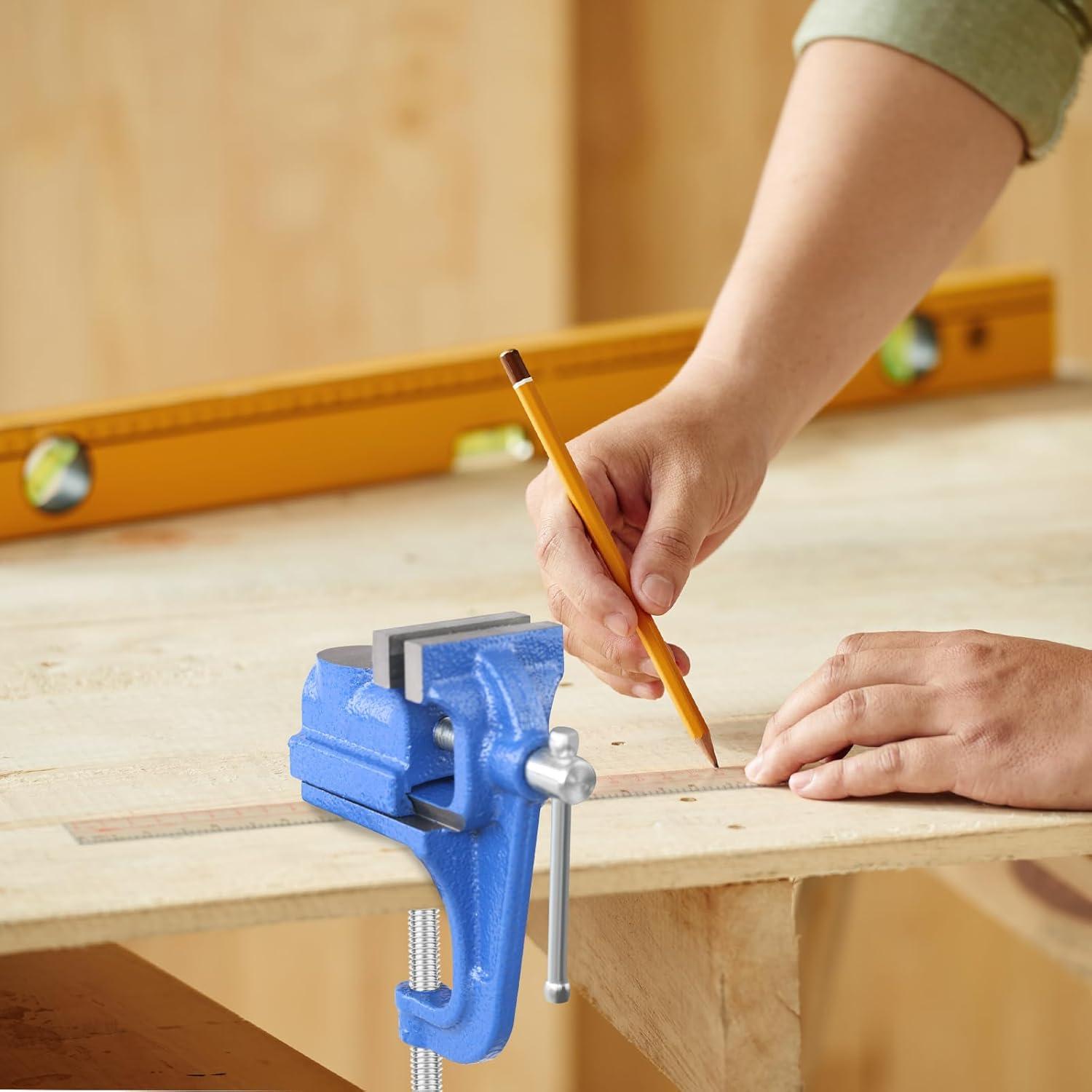 Mini Tornillo de Banco COGNATIVE 5.08 cm Azul Portátil