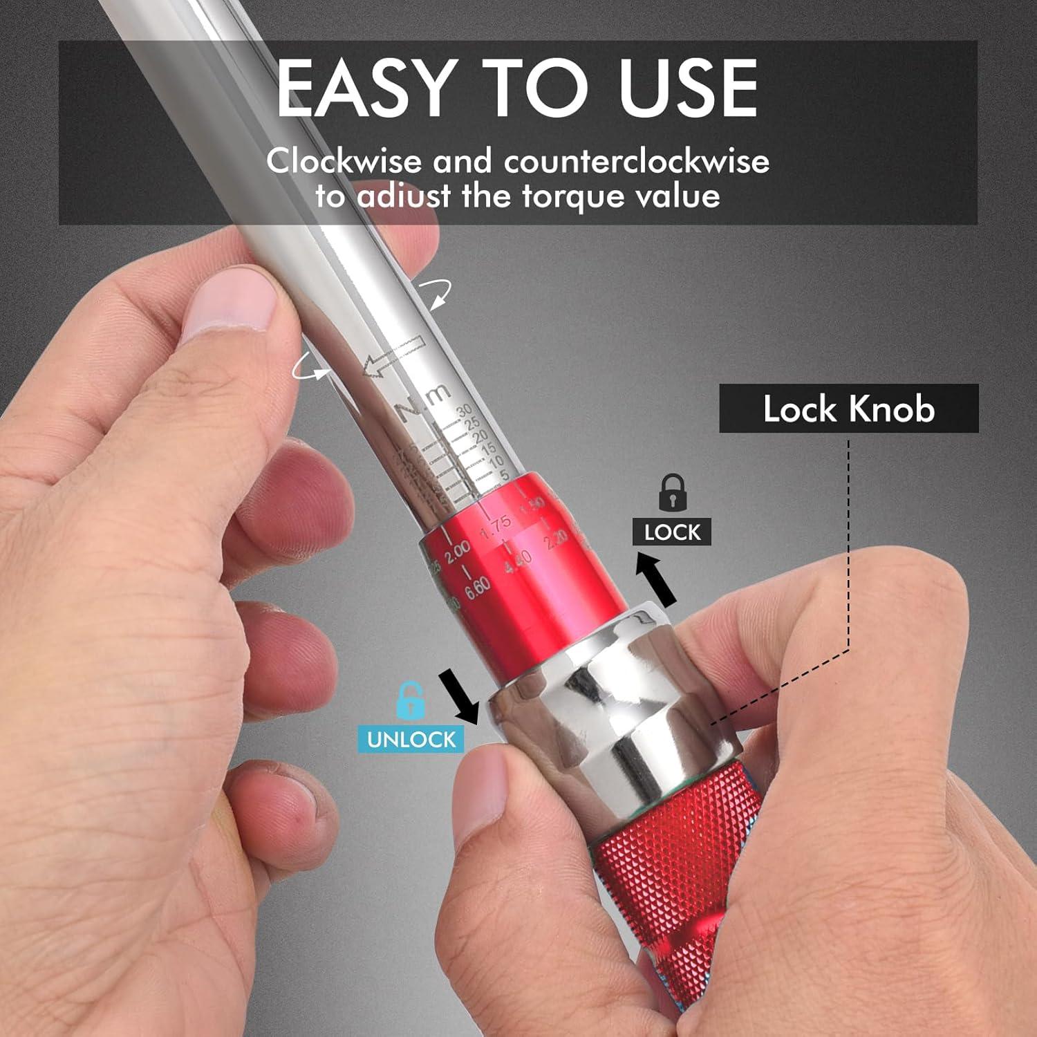 Llave de Torque Ajustable Wanlvkang 5-30 Nm Extremo Abierto