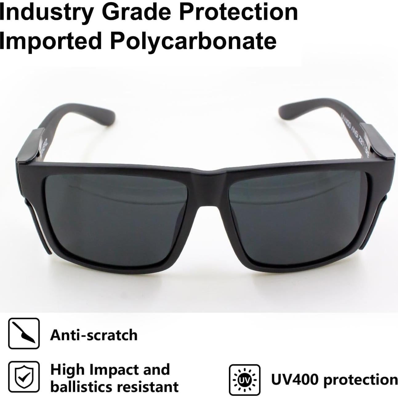 Gafas de Seguridad JING LEI UV400 con Escudos Laterales Removibles