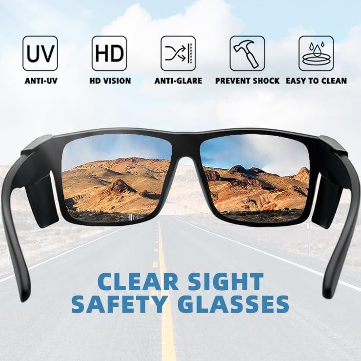 Gafas de Seguridad JING LEI UV400 con Escudos Laterales Removibles