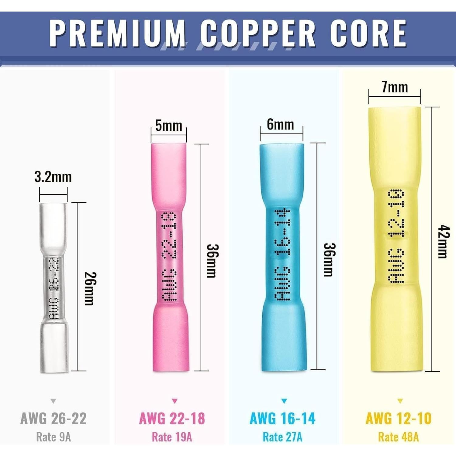 Kit de Conectores Termoretráctiles 340PCS Sopoby - Impermeables