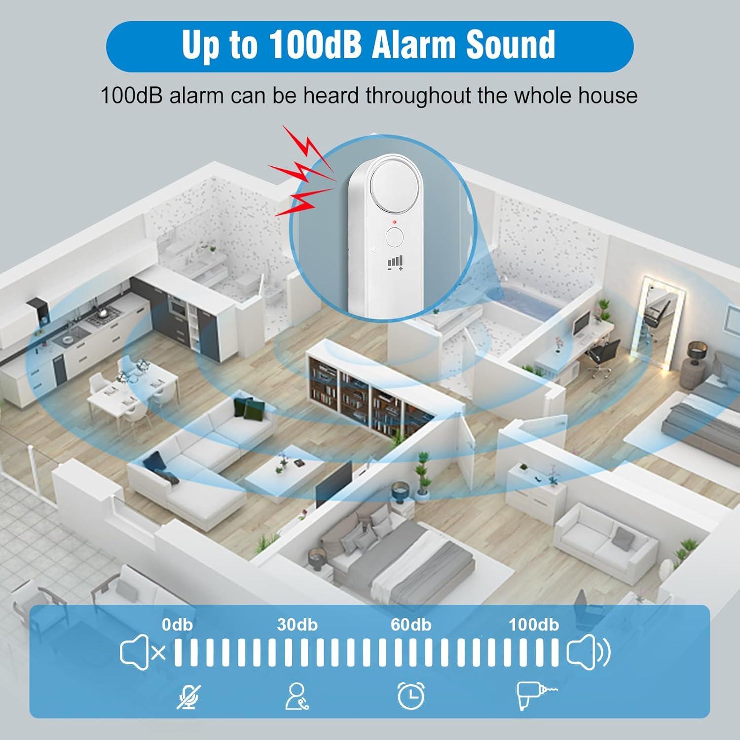 Detector de Nivel de Agua Daytech 3PC 100dB Alarma Inundación