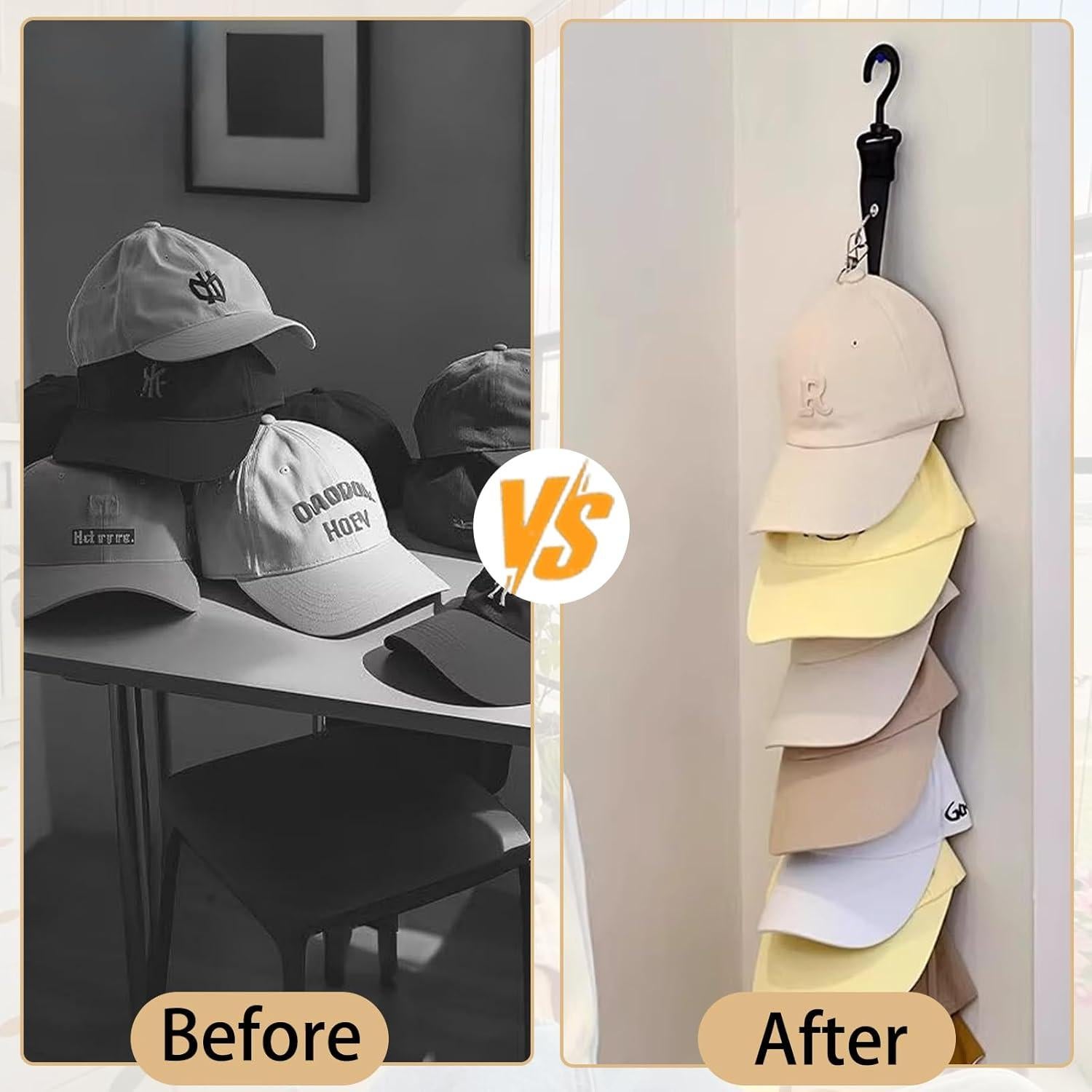 Organizador de Sombreros Resdenio 2 Pack Negro para 16 Gorras