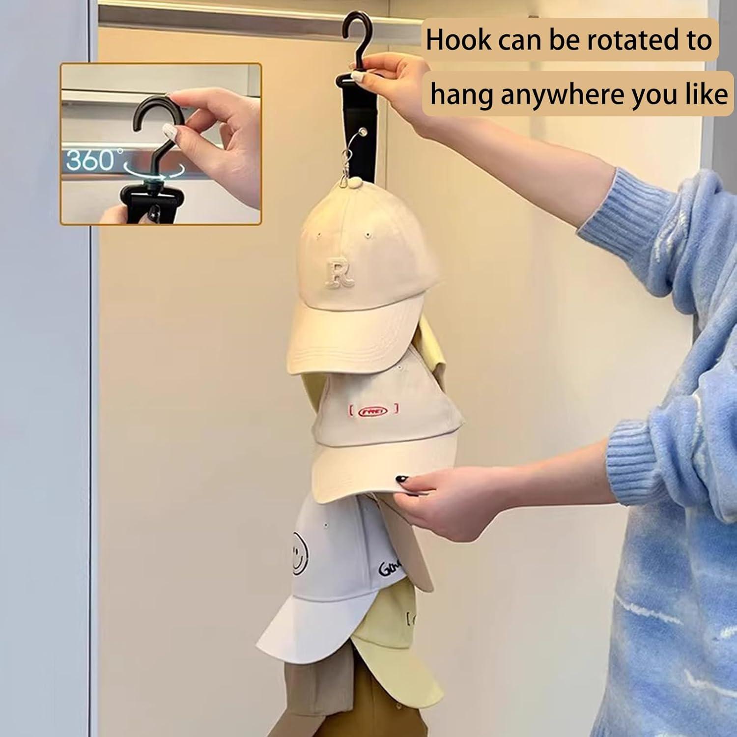 Organizador de Sombreros Resdenio 2 Pack Negro para 16 Gorras