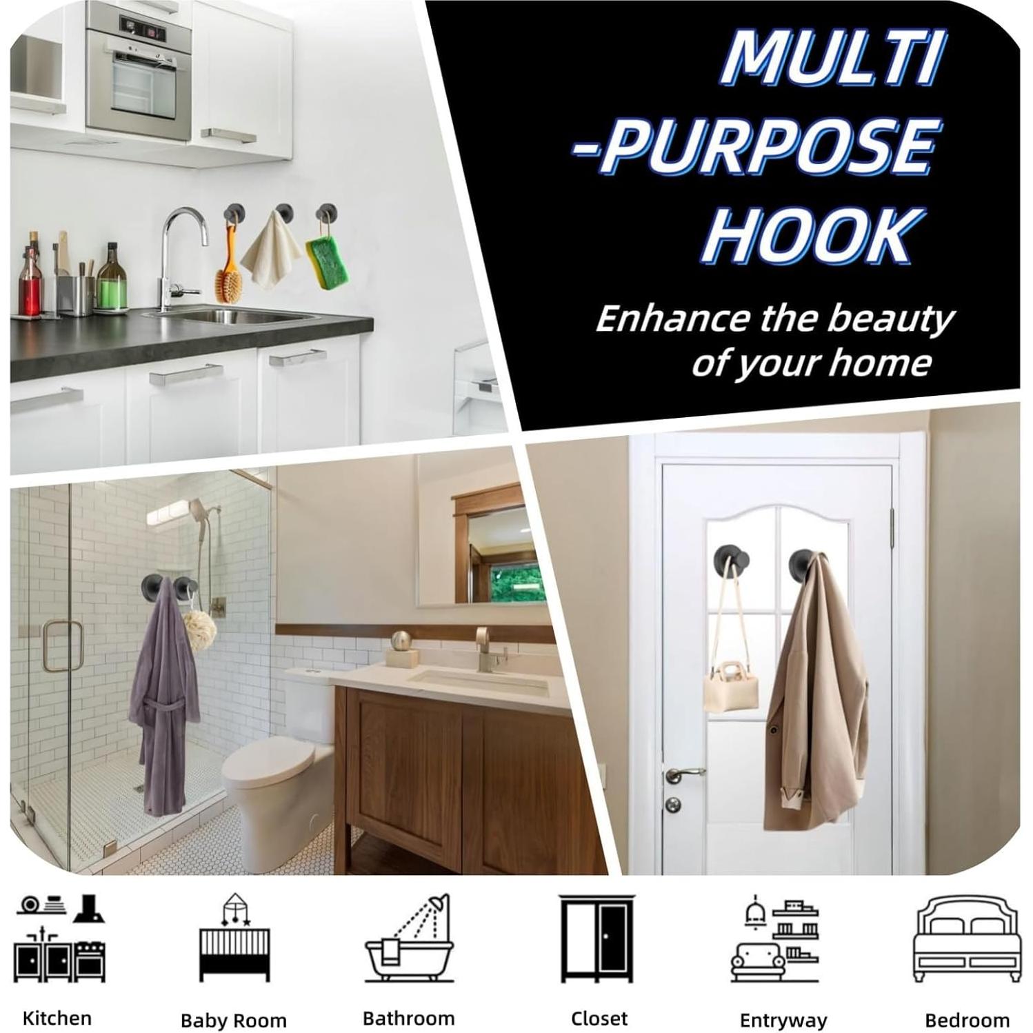 Ganchos de Ventosa Duilahren para Baño y Ducha - Paquete de 2