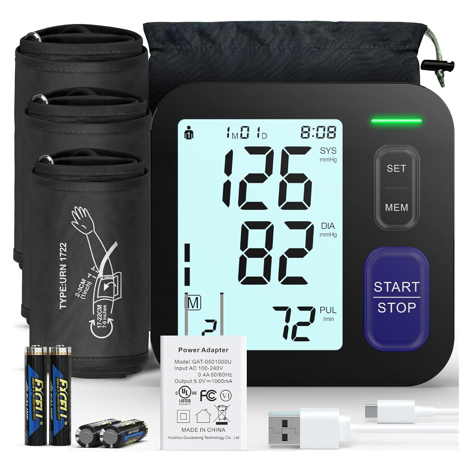 Máquina de Presión Arterial Digital AQESO U80BH - 3 Manguitos