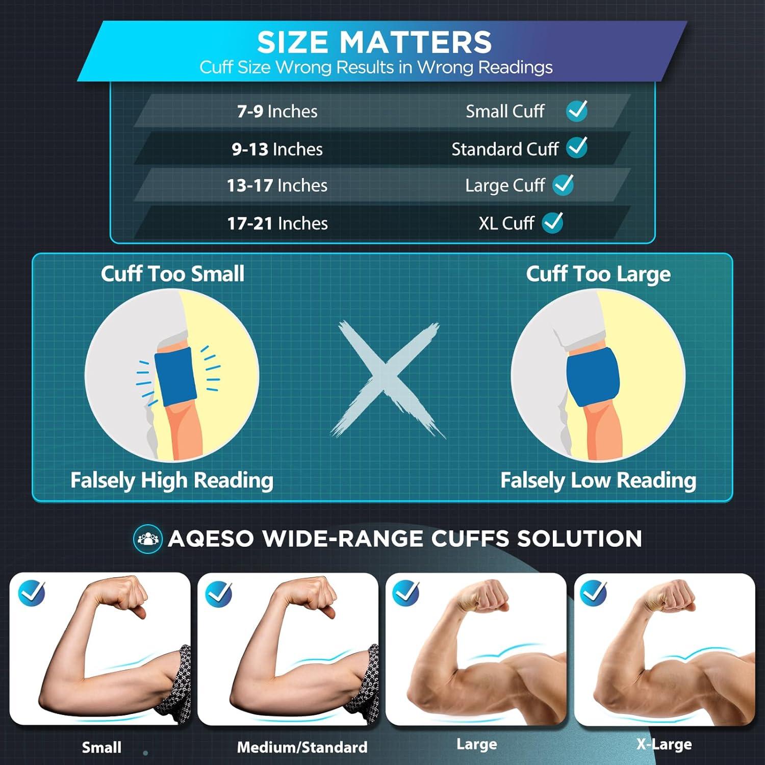 Máquina de Presión Arterial Digital AQESO U80BH - 3 Manguitos