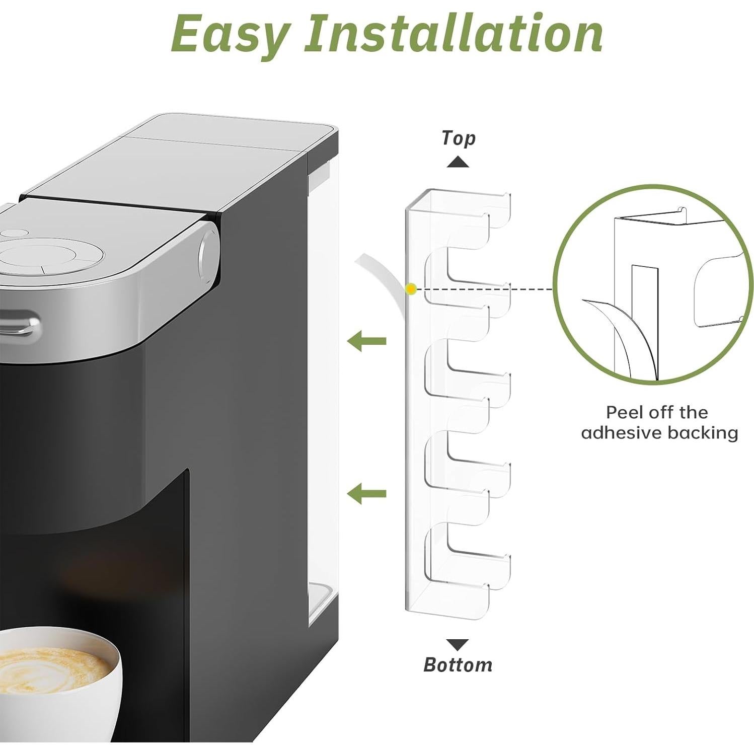 Soportes de Acrílico Transparente NiHome para K-Cups - 2 Pack