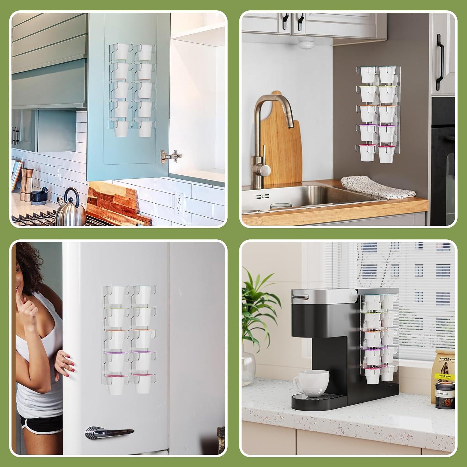 Soportes de Acrílico Transparente NiHome para K-Cups - 2 Pack