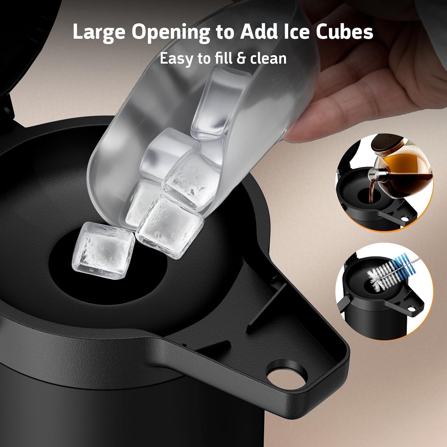 Jarra Térmica Geouja 3L Negra con Bomba - Aislante 24h