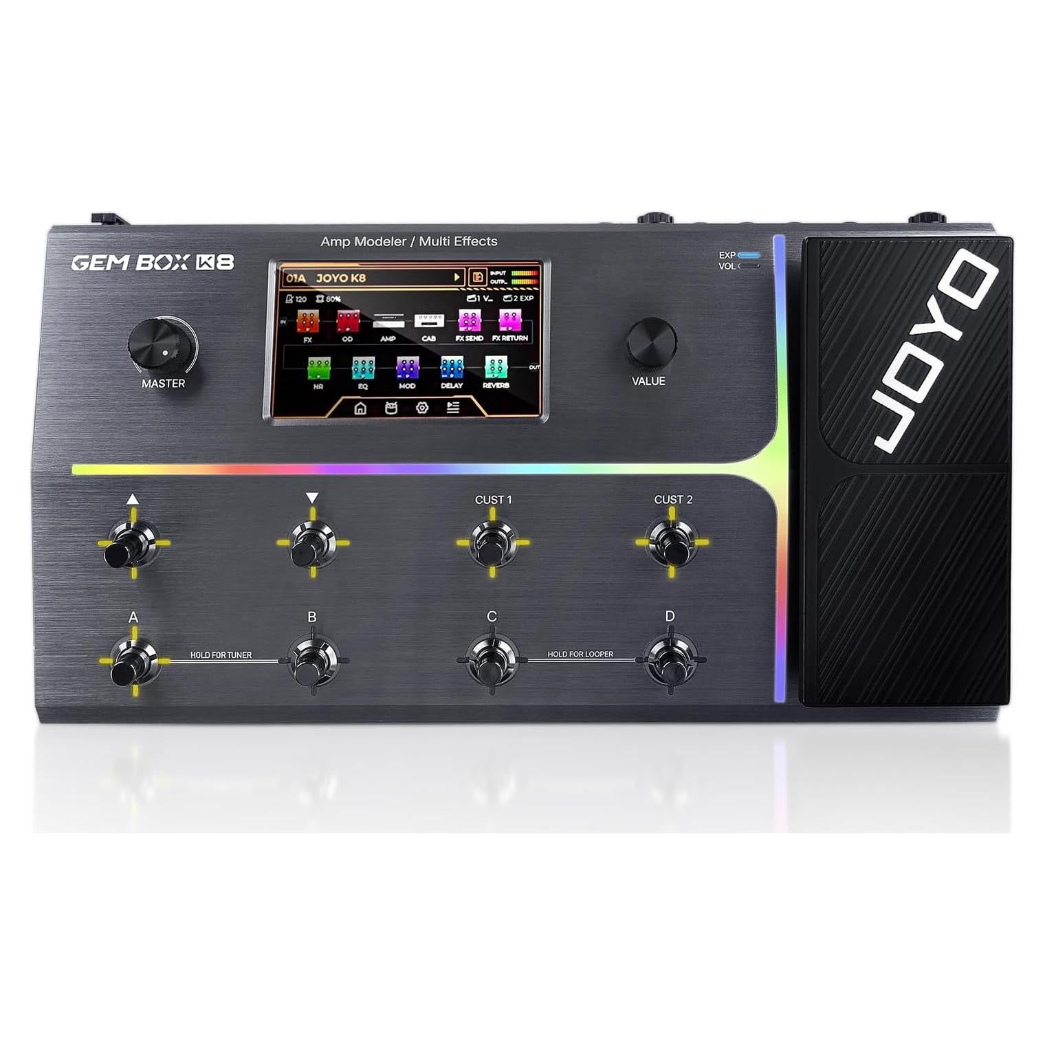 Procesador de Efectos JOYO Gem Box K8 con Pantalla Táctil 5"