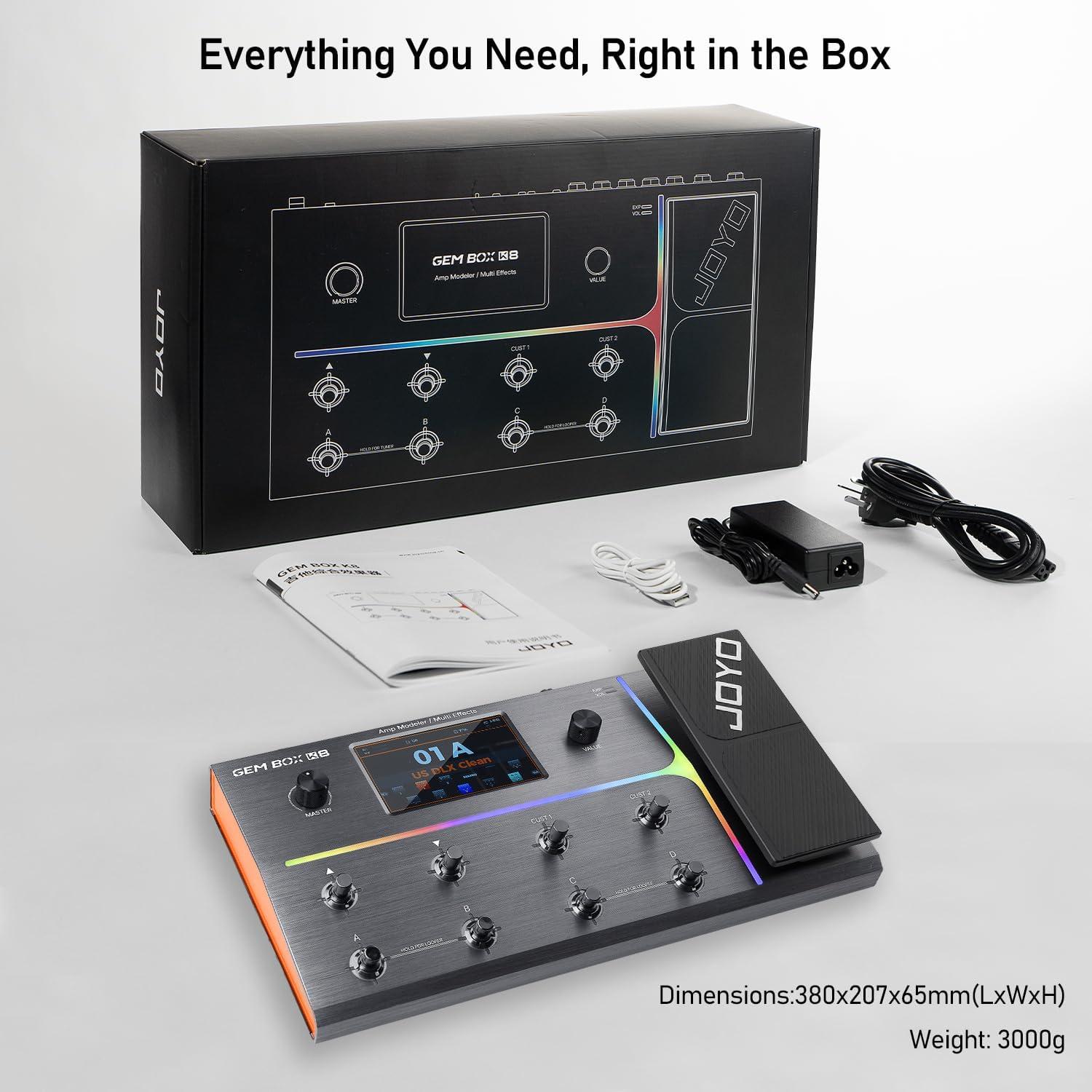 Procesador de Efectos JOYO Gem Box K8 con Pantalla Táctil 5"