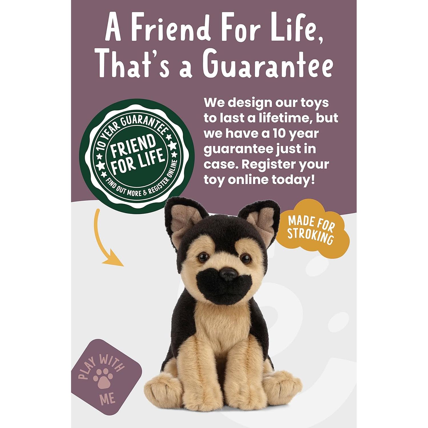 Cachorro de Peluche Pastor Alemán Living Nature 16cm