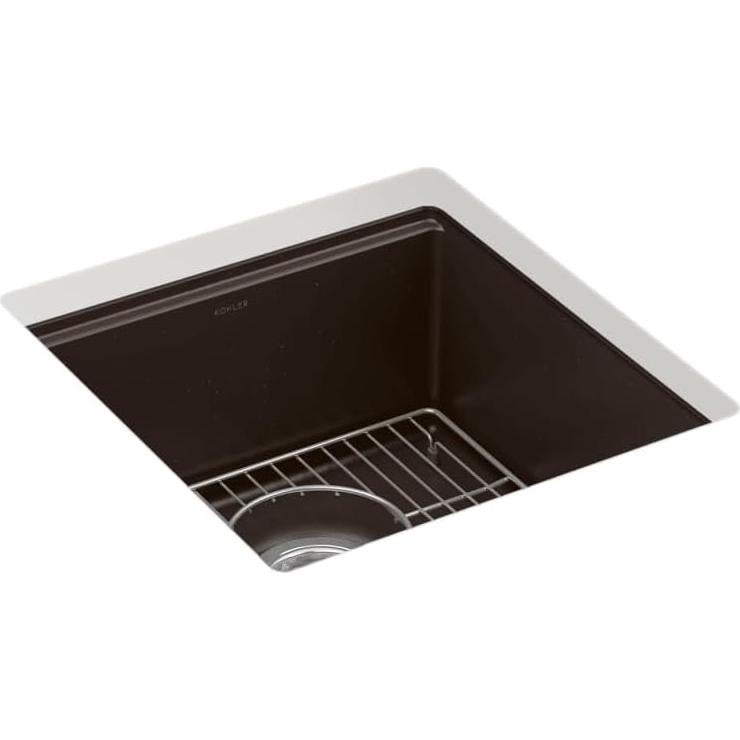 Fregadero de Bar KOHLER Billings 18" Bajo Encimera Negro Mate