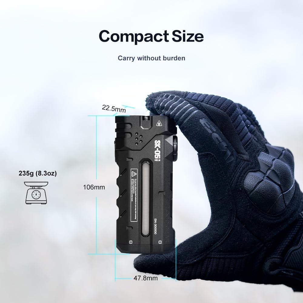 Linterna Recargable LINDA EQUIPO SK05 2850 Lúmenes IP68