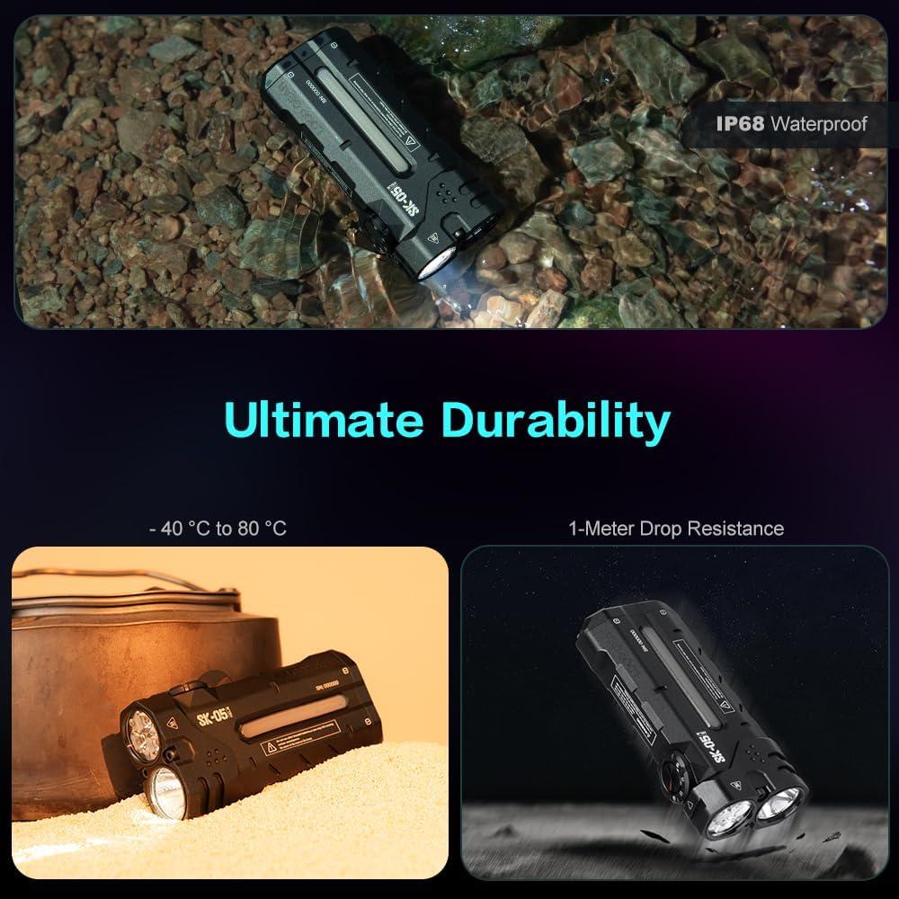 Linterna Recargable LINDA EQUIPO SK05 2850 Lúmenes IP68