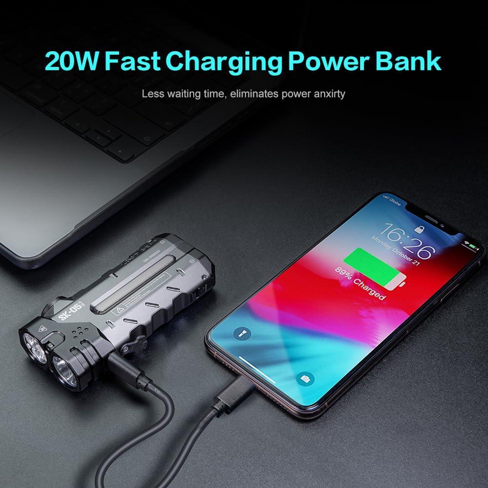 Linterna EDC LOOP GEAR SK05 Pro 4360 Lúmenes 8000mAh