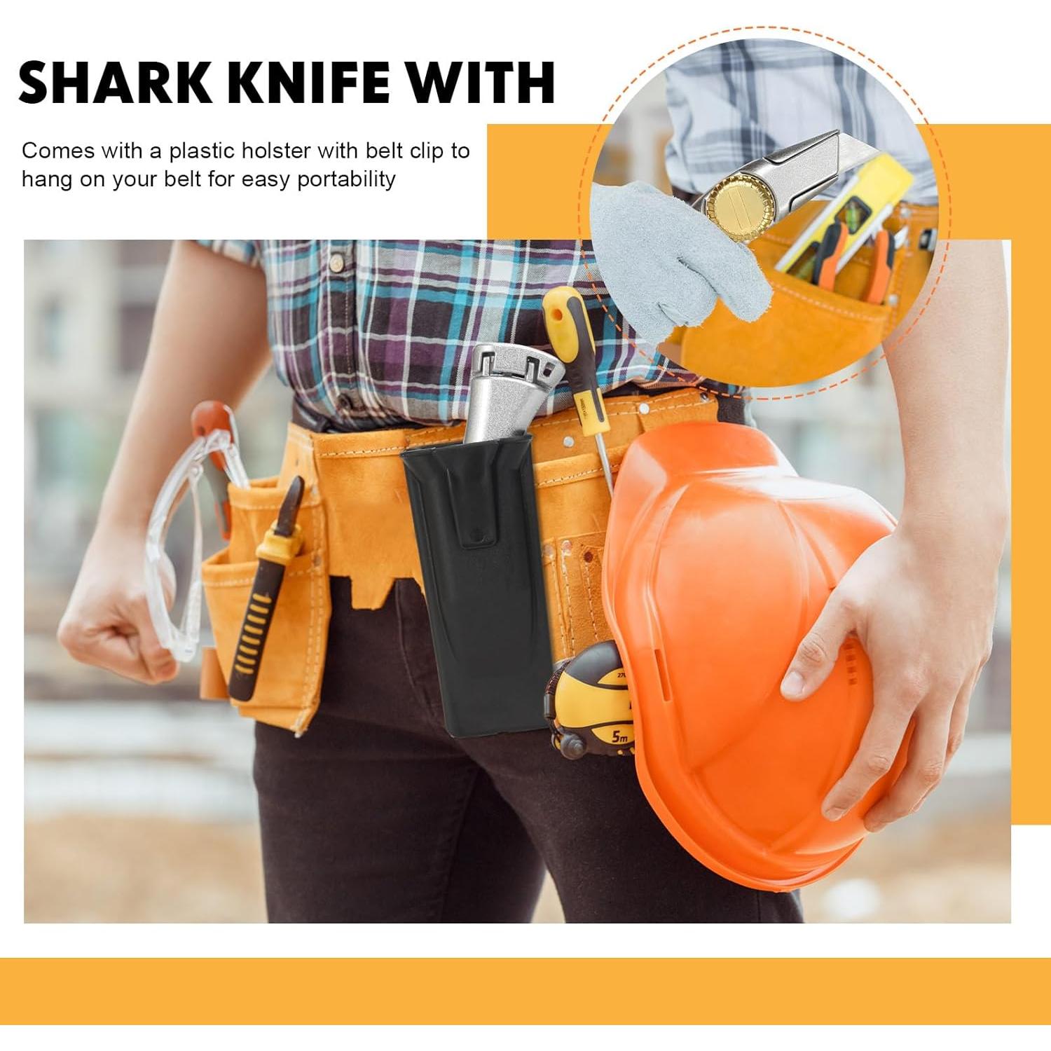 Juego de 4 cuchillos Cocfrss con 12 cuchillas de repuesto