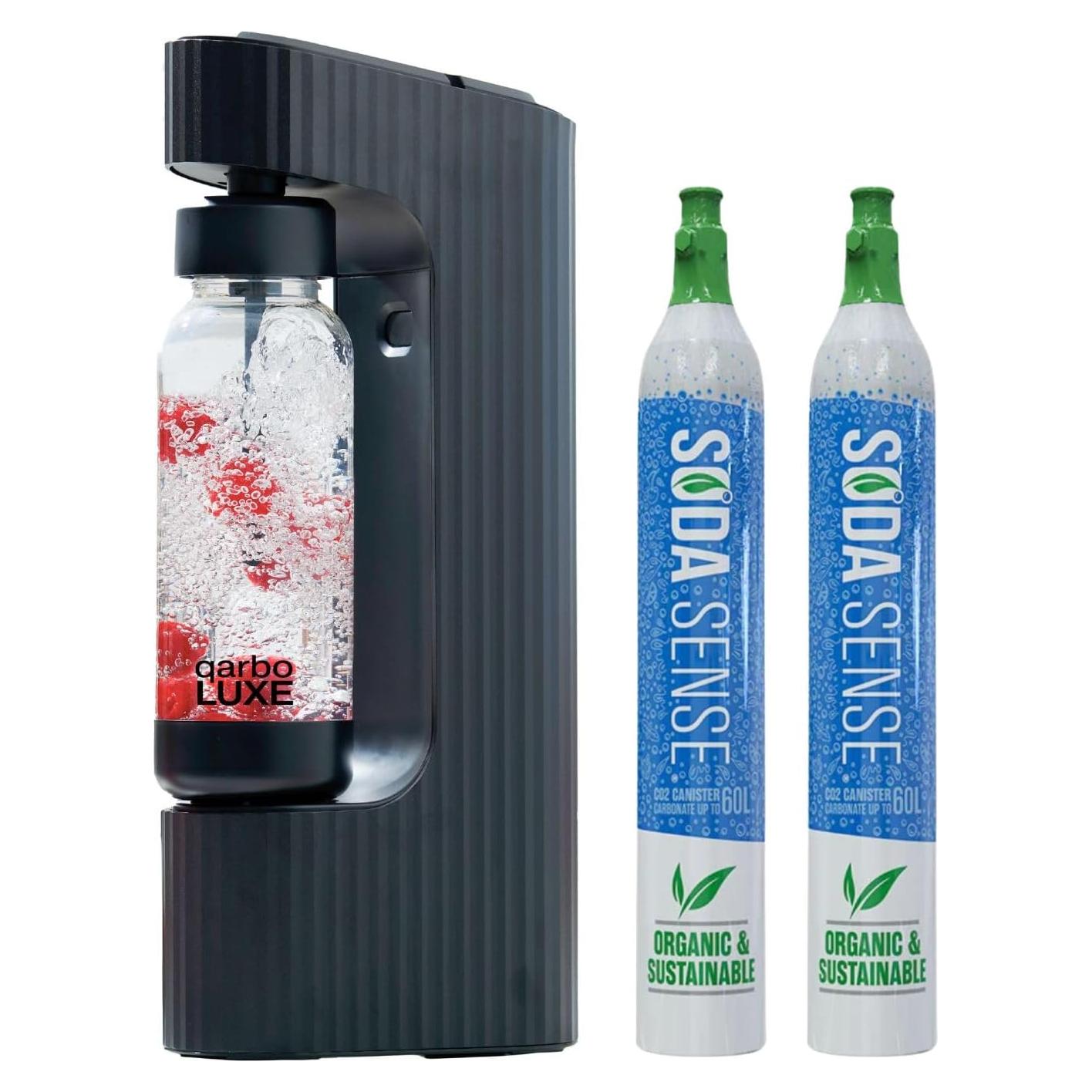 Máquina de Agua Espumosa Twenty39 qarbo LUXE - 1L, Negro