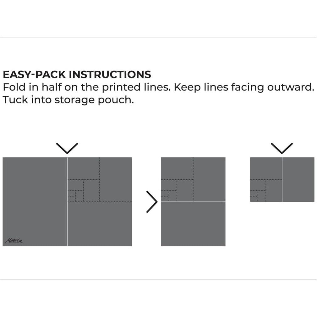 Manta Pocket Matador 4.0 Blanca Plegable 160x112cm Impermeable