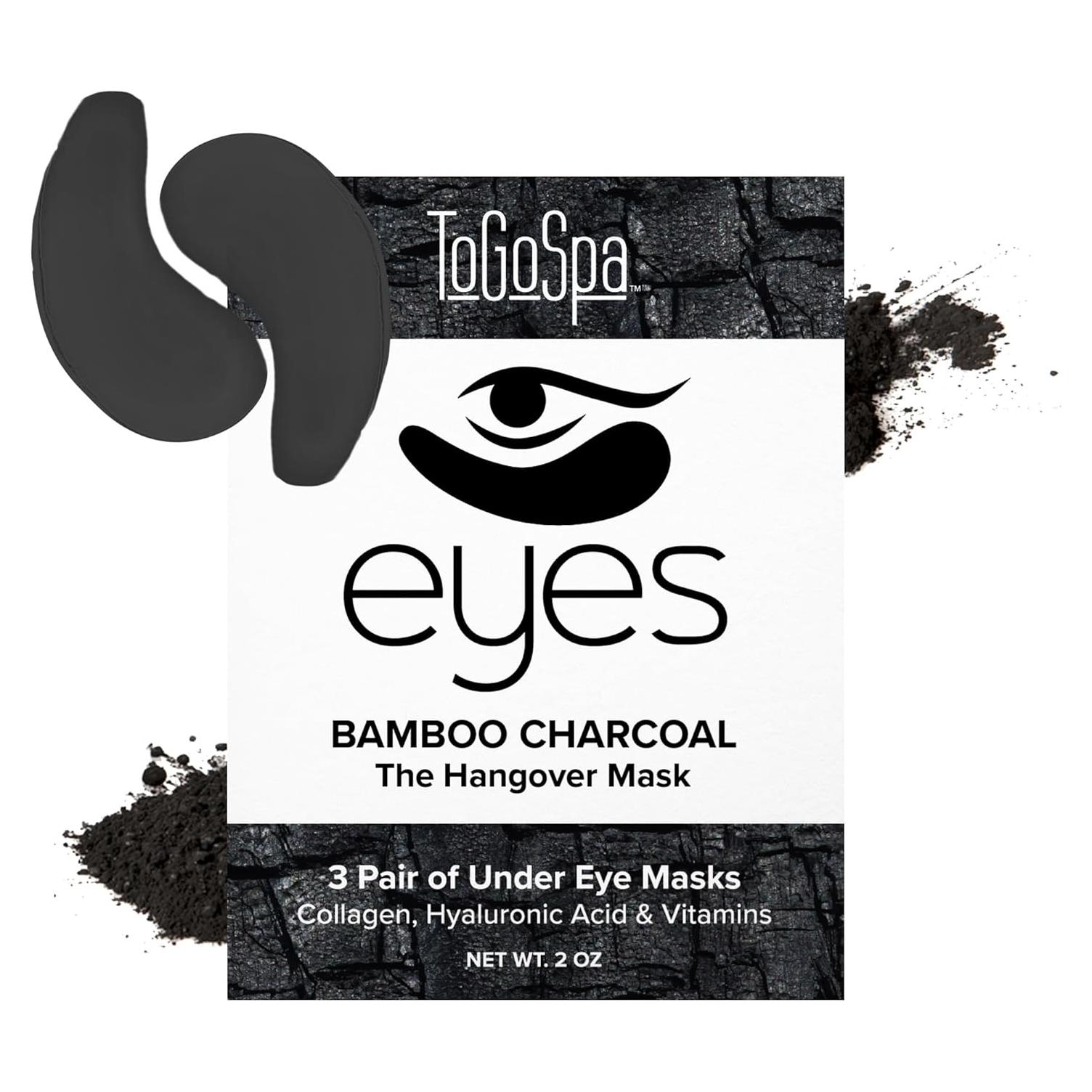 Mascarilla para Ojos ToGoSpa Carbón de Bambú 6 Parches