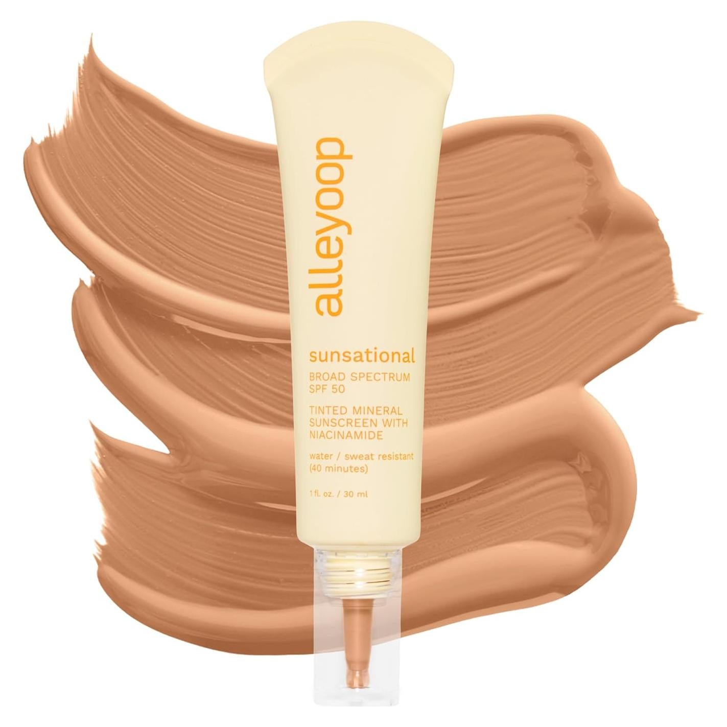 Hidratante Tinte Alleyoop Sunsational SPF 50 - Protector Solar Mineral con Jojoba