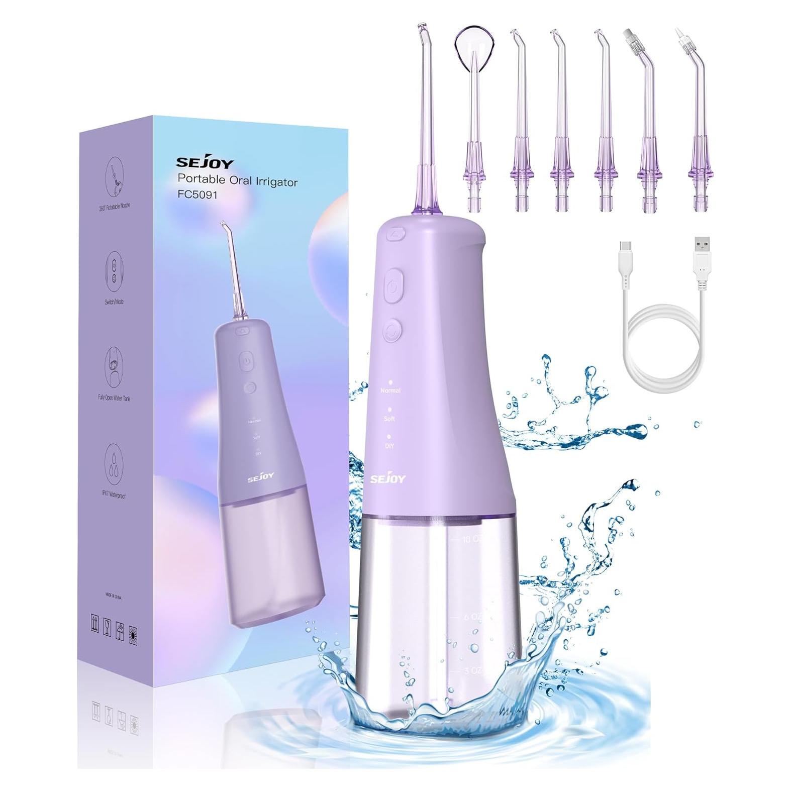 Irrigador Dental Inalámbrico SEJOY CYQ-FC5091 300ML USB IPX7