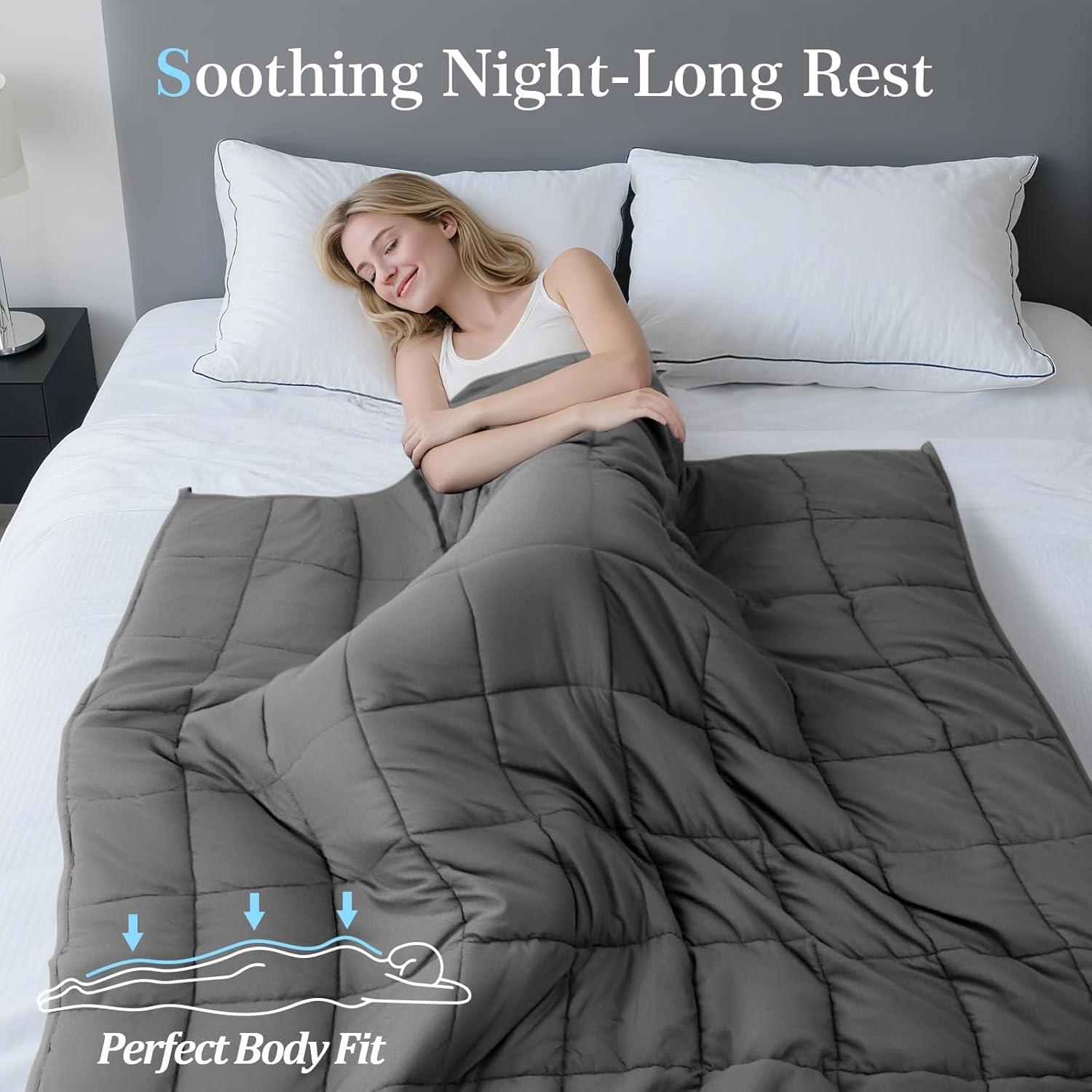 Almohadilla Térmica con Peso La Melodie 104x152 cm Gris