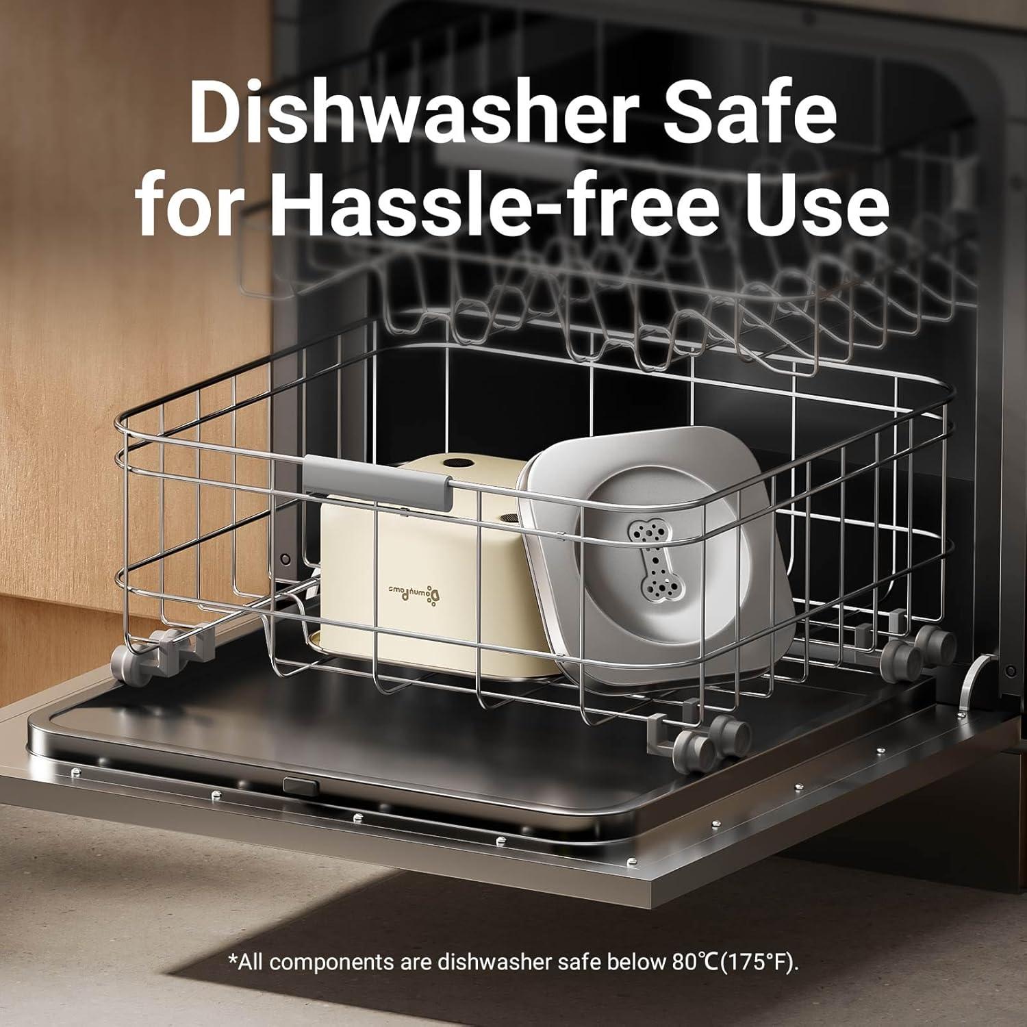 Cuenco de Agua Sin Derrames DownyPaws 3L Acero Inoxidable Beige