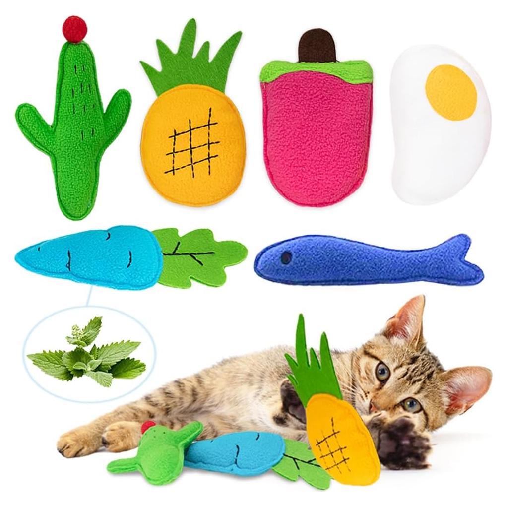 Juguetes de Catnip AWOOF para Gatos - Paquete de 6 Interactivos